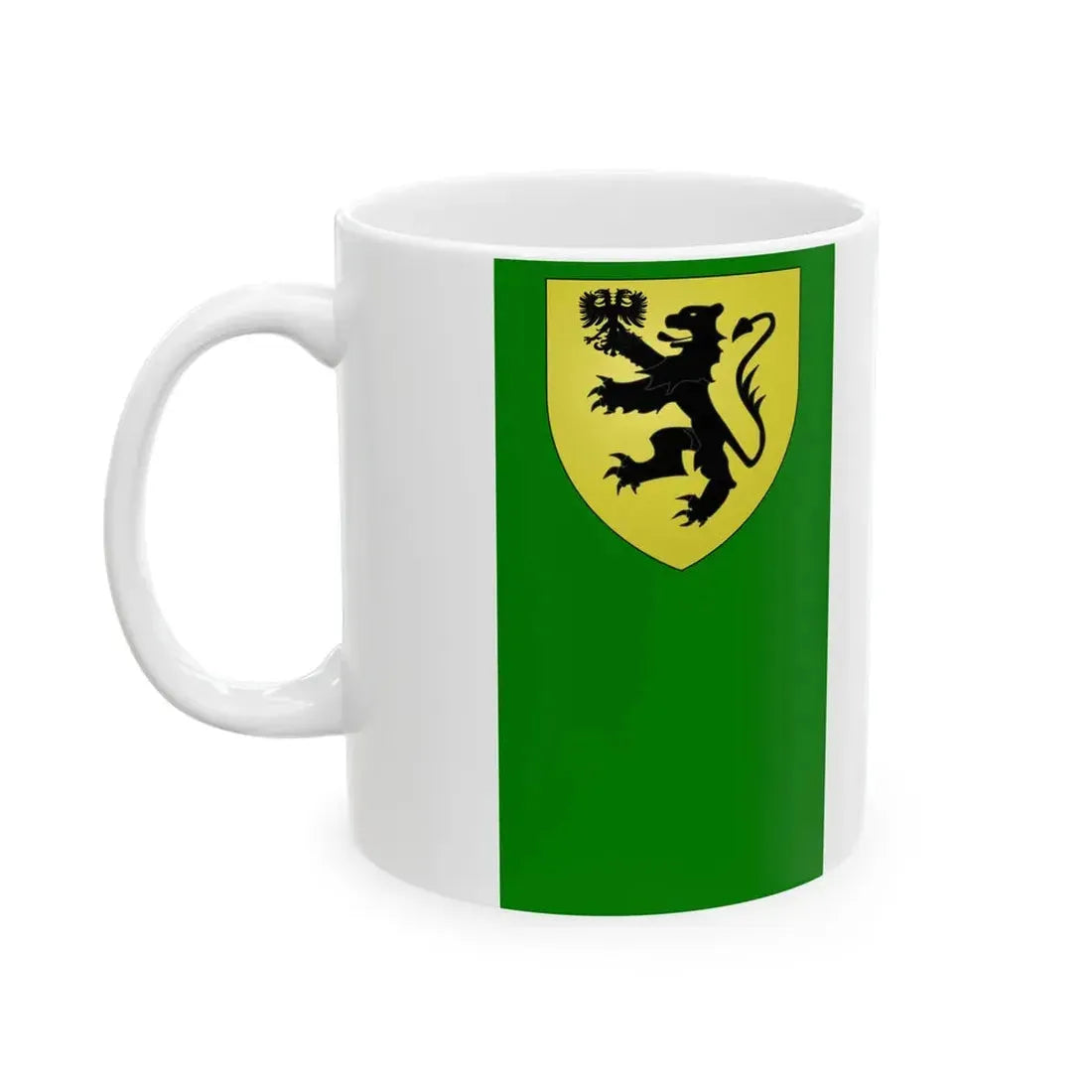 Vlag van Zelzate (Belgium) White Coffee Mug - Go Mug Yourself