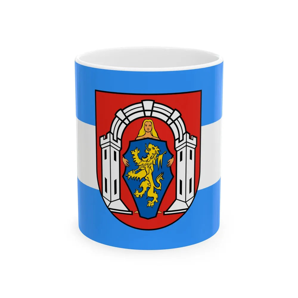 Vlag vukovar (Croatia) White Coffee Mug 11oz - Go Mug Yourself
