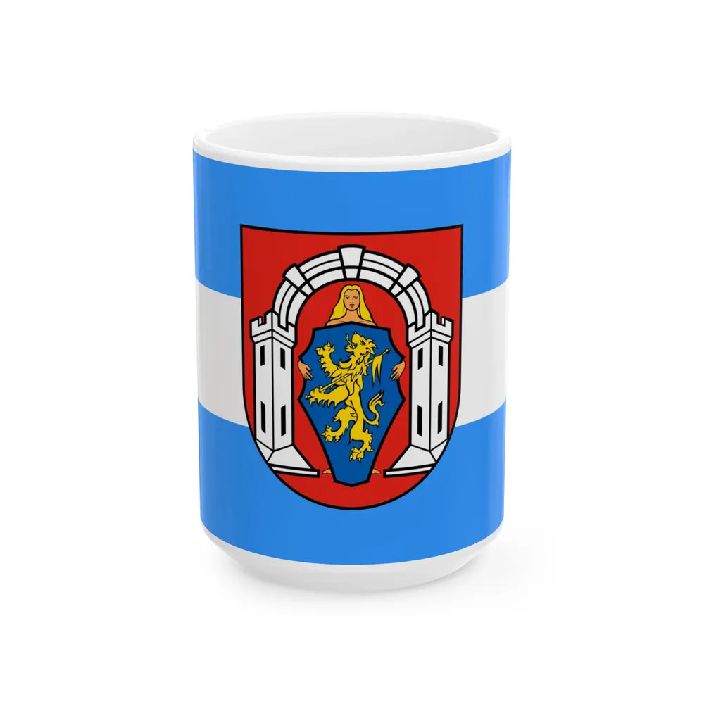 Vlag vukovar (Croatia) White Coffee Mug 15oz - Go Mug Yourself