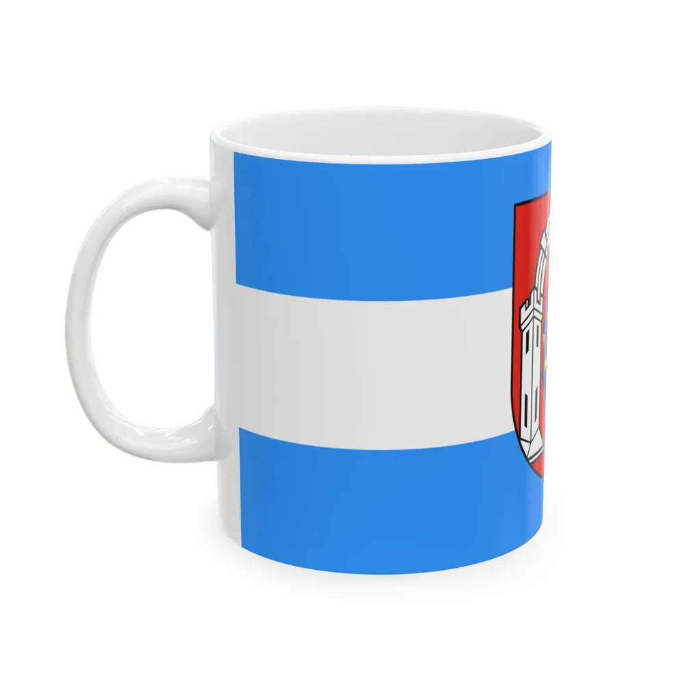 Vlag vukovar (Croatia) White Coffee Mug - Go Mug Yourself