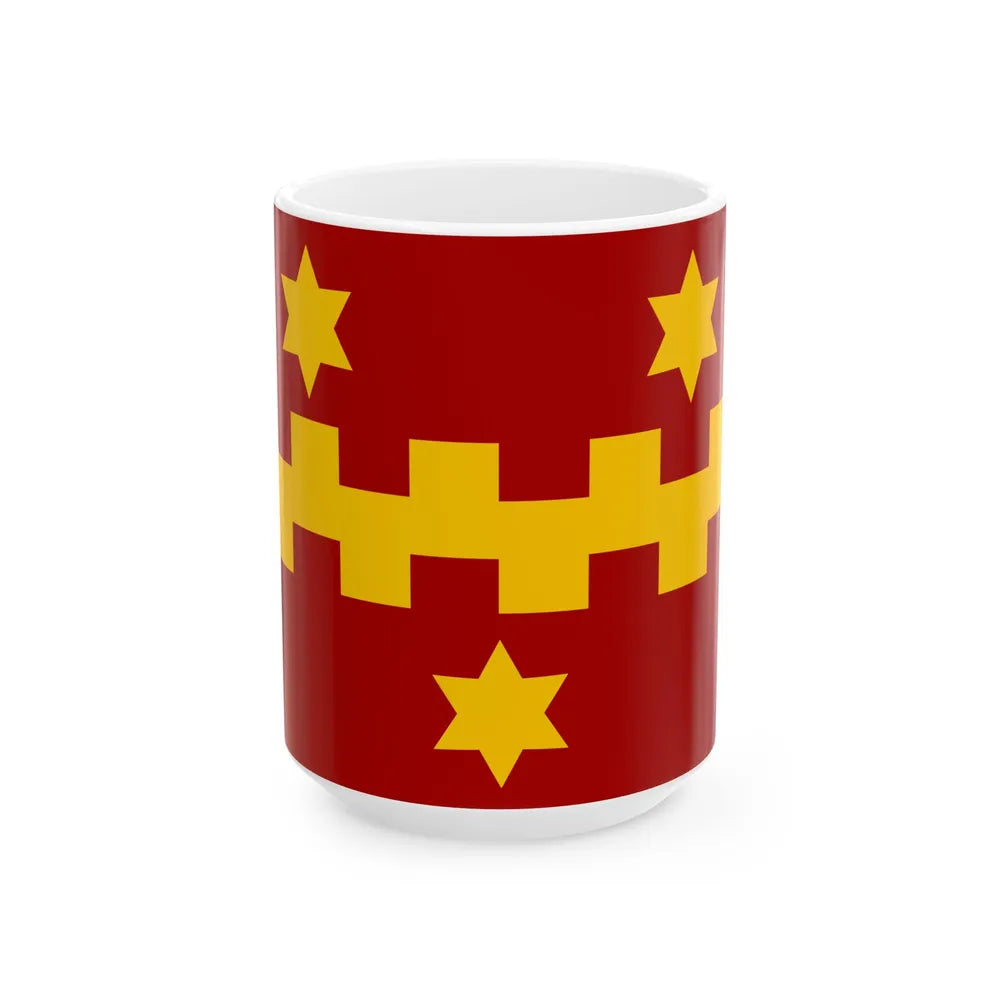 Vleteren vlag (Belgium) White Coffee Mug 15oz - Go Mug Yourself