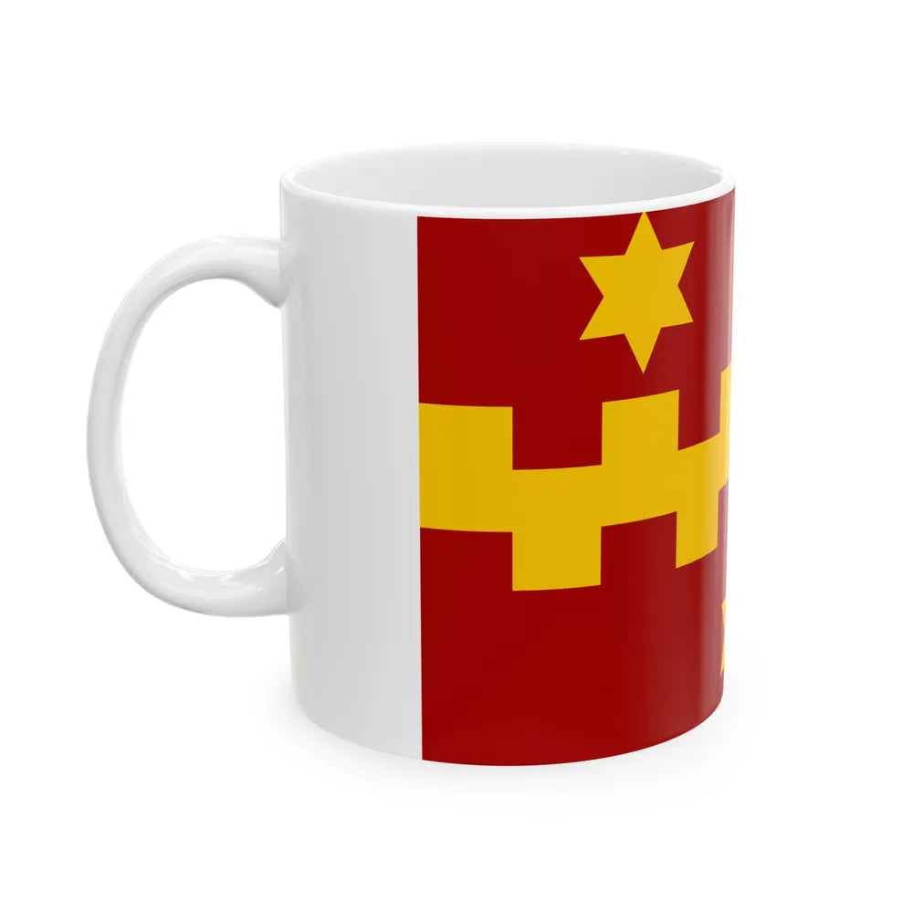 Vleteren vlag (Belgium) White Coffee Mug - Go Mug Yourself