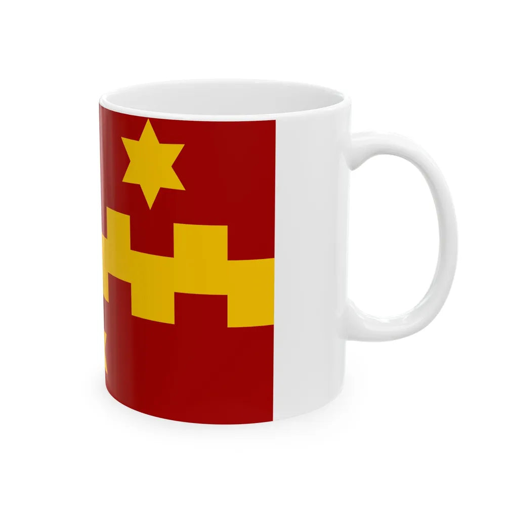 Vleteren vlag (Belgium) White Coffee Mug - Go Mug Yourself