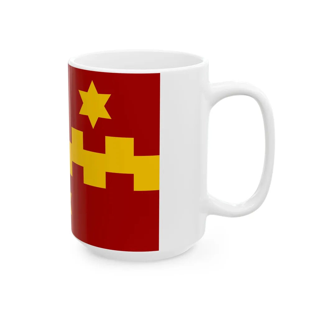 Vleteren vlag (Belgium) White Coffee Mug - Go Mug Yourself