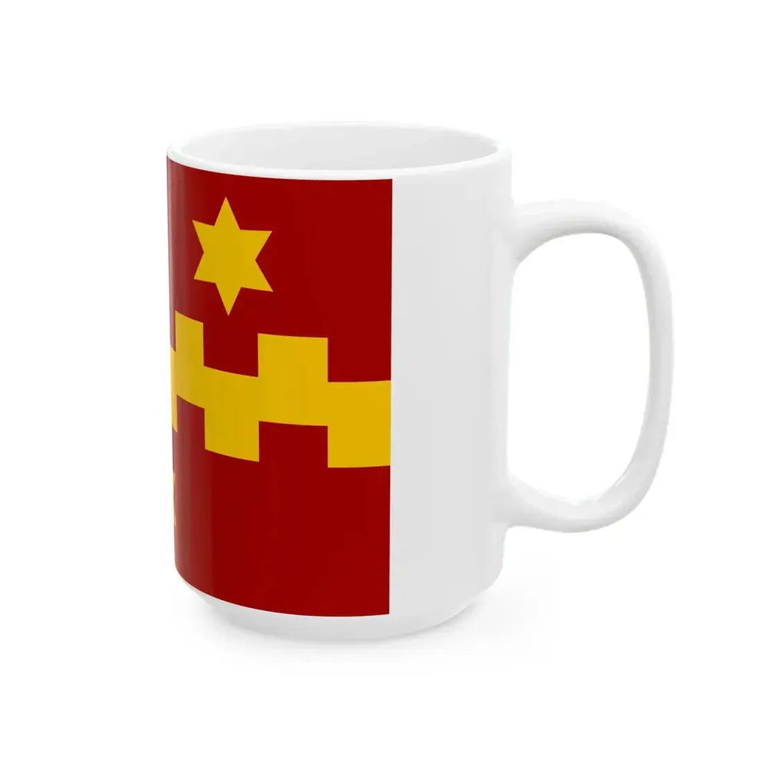 Vleteren vlag (Belgium) White Coffee Mug - Go Mug Yourself