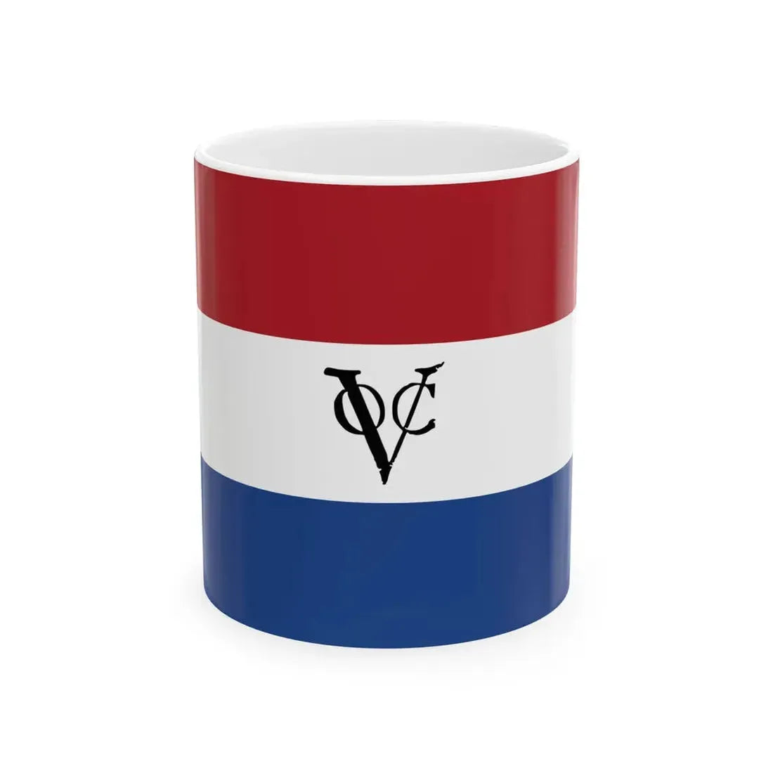 Voc Vlag Over Normale Vlag Kleuren (Netherlands) White Coffee Mug 11oz - Go Mug Yourself