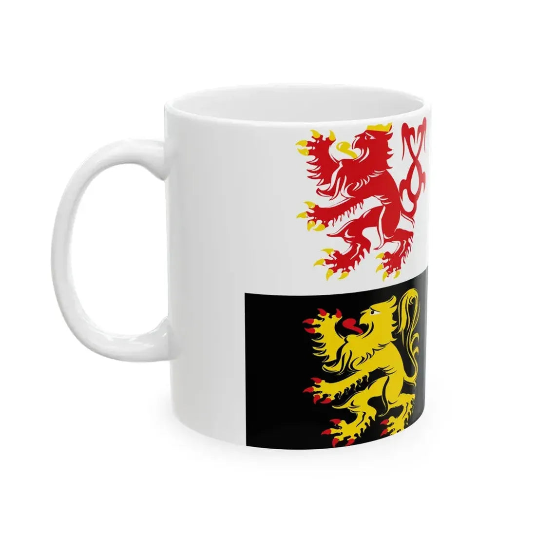 Voeren vlag (Belgium) White Coffee Mug - Go Mug Yourself