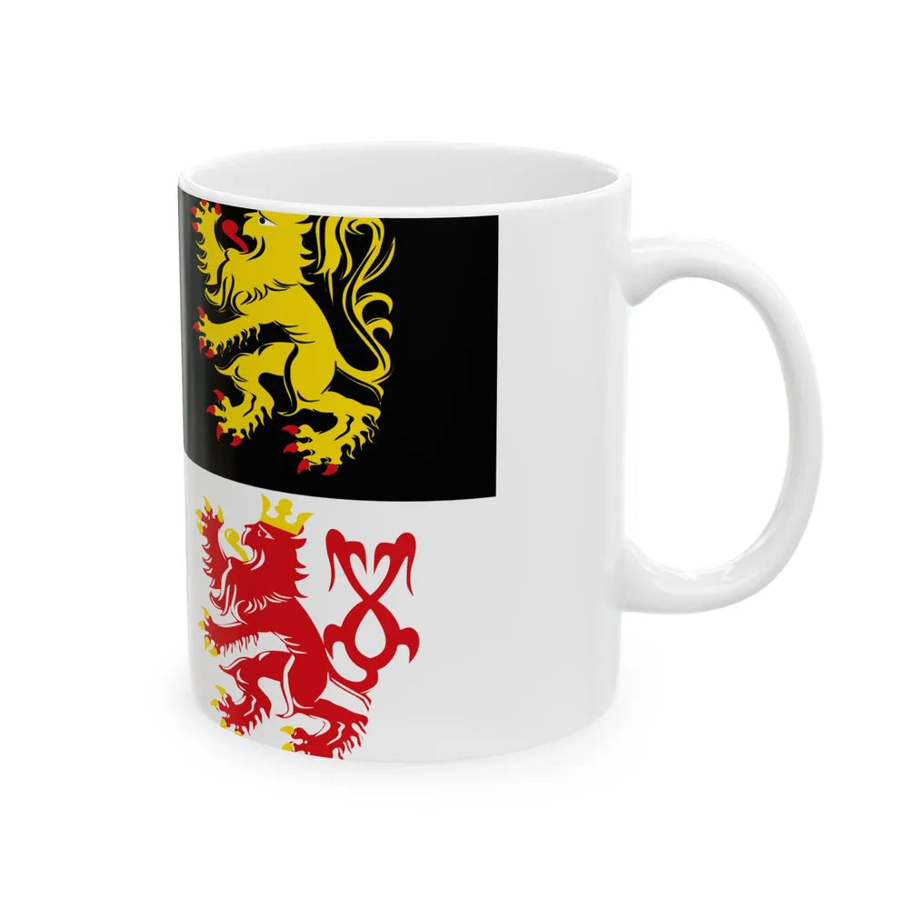 Voeren vlag (Belgium) White Coffee Mug - Go Mug Yourself