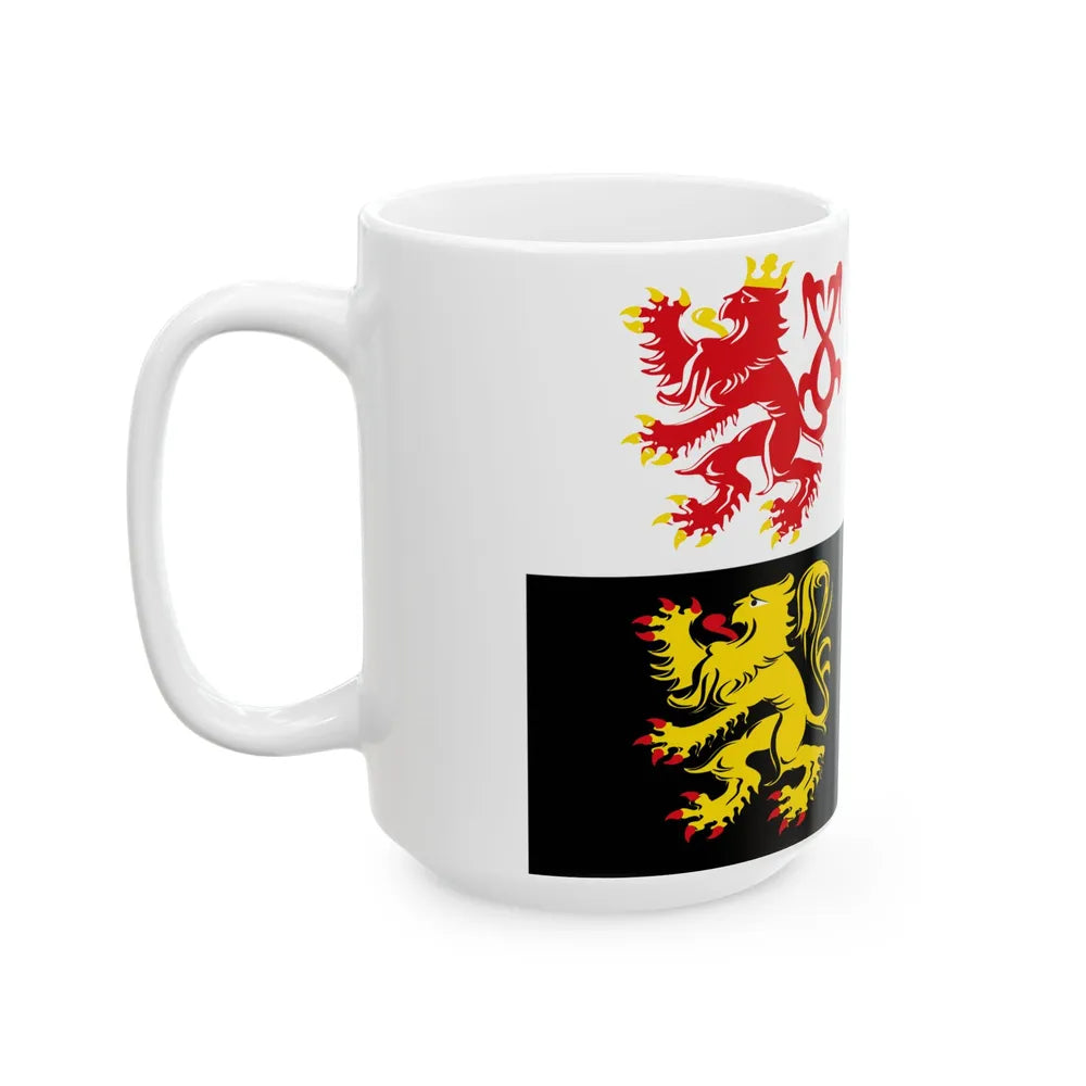Voeren vlag (Belgium) White Coffee Mug - Go Mug Yourself