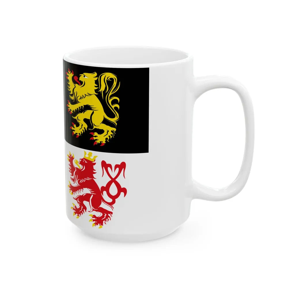 Voeren vlag (Belgium) White Coffee Mug - Go Mug Yourself