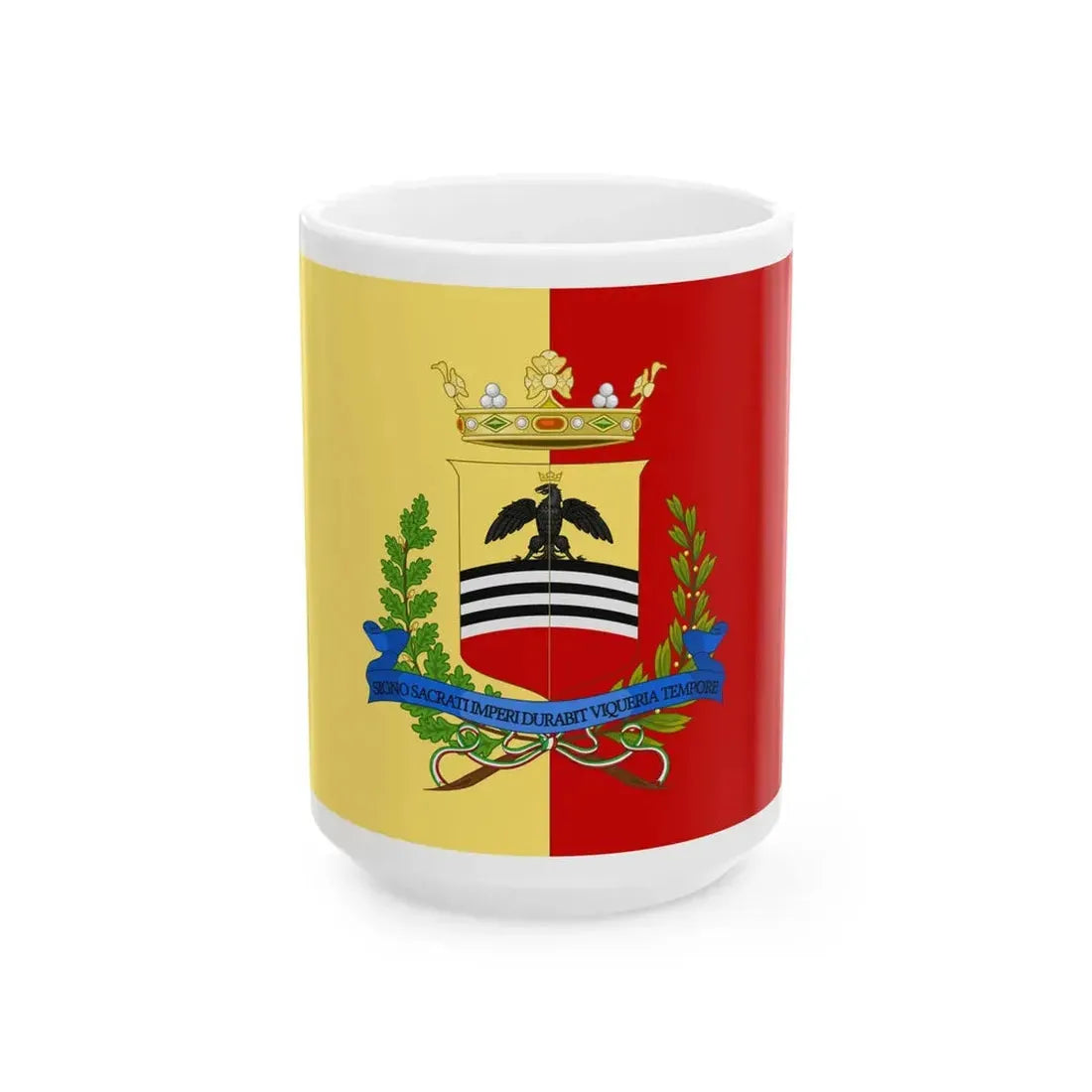 Voghera-Bandiera (Italy) White Coffee Mug 15oz - Go Mug Yourself