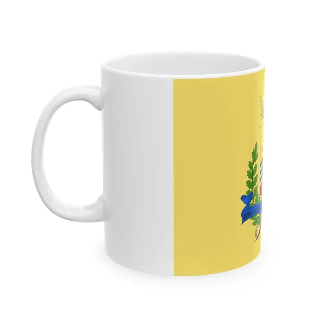 Voghera-Bandiera (Italy) White Coffee Mug - Go Mug Yourself