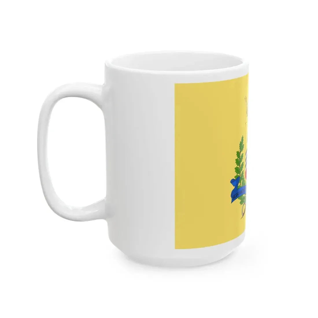 Voghera-Bandiera (Italy) White Coffee Mug - Go Mug Yourself