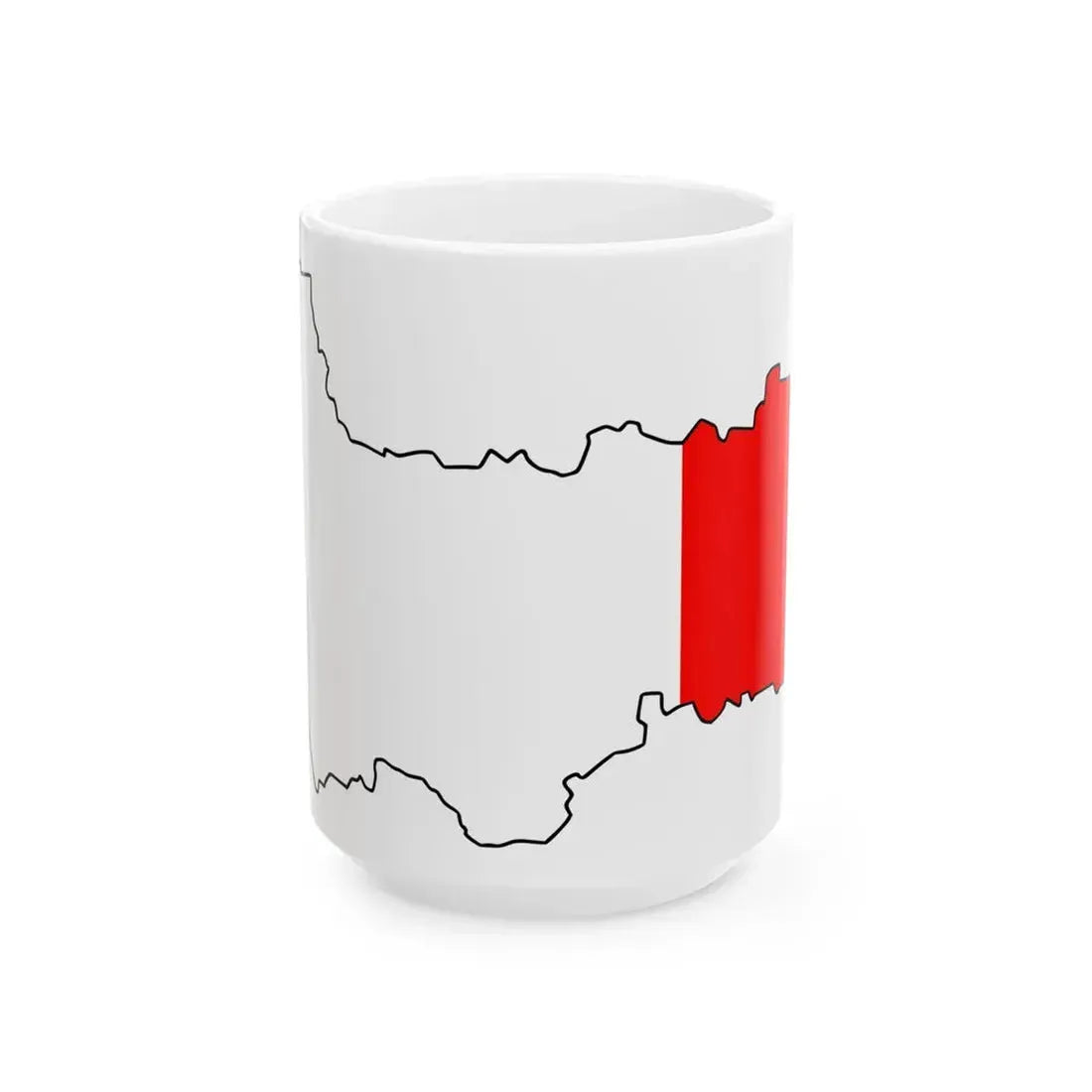 Vologod-obl-geo-stub (Russia) White Coffee Mug 15oz - Go Mug Yourself
