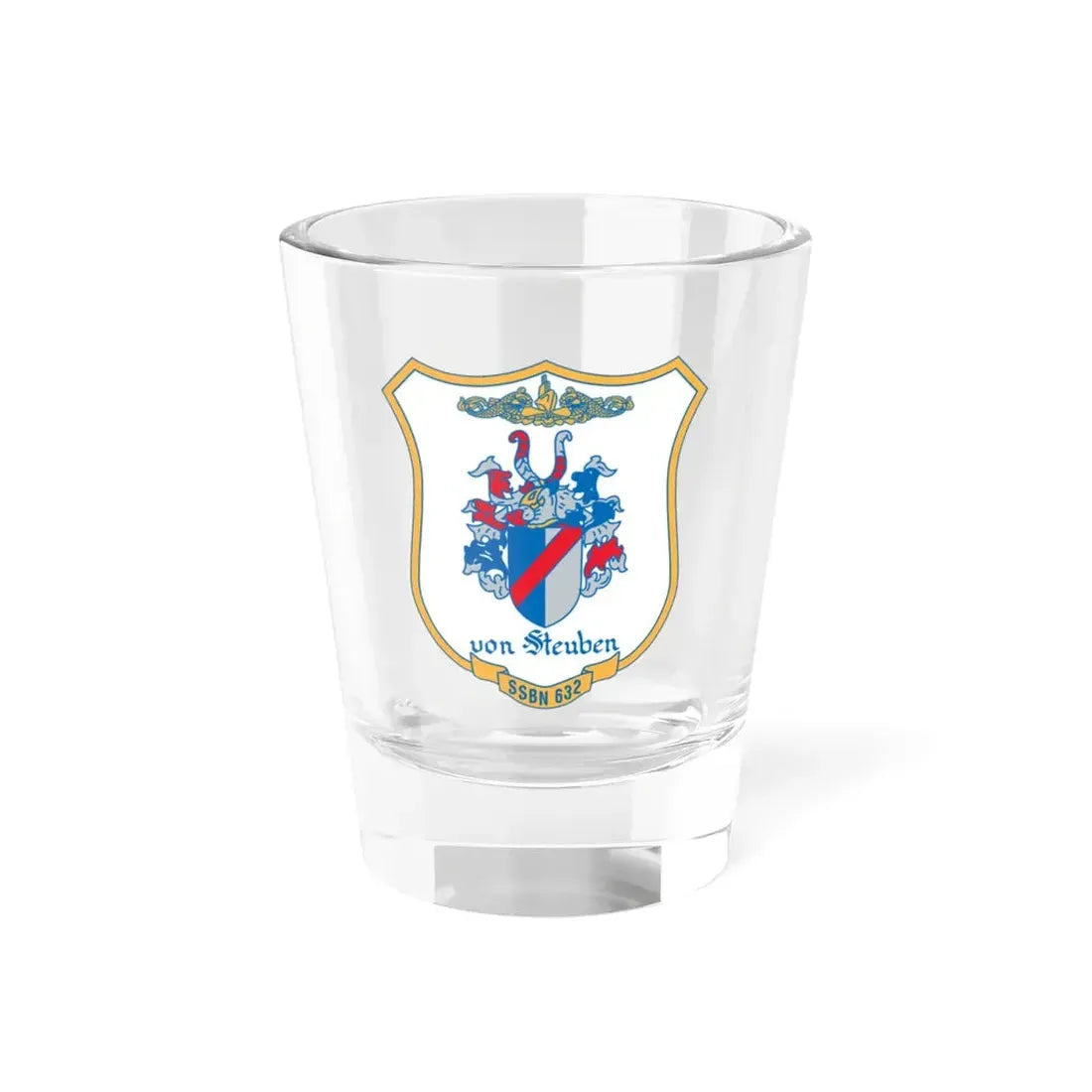 Von Steuben SSBN 632 (U.S. Navy) Shot Glass 1.5oz 1.5oz - Go Mug Yourself