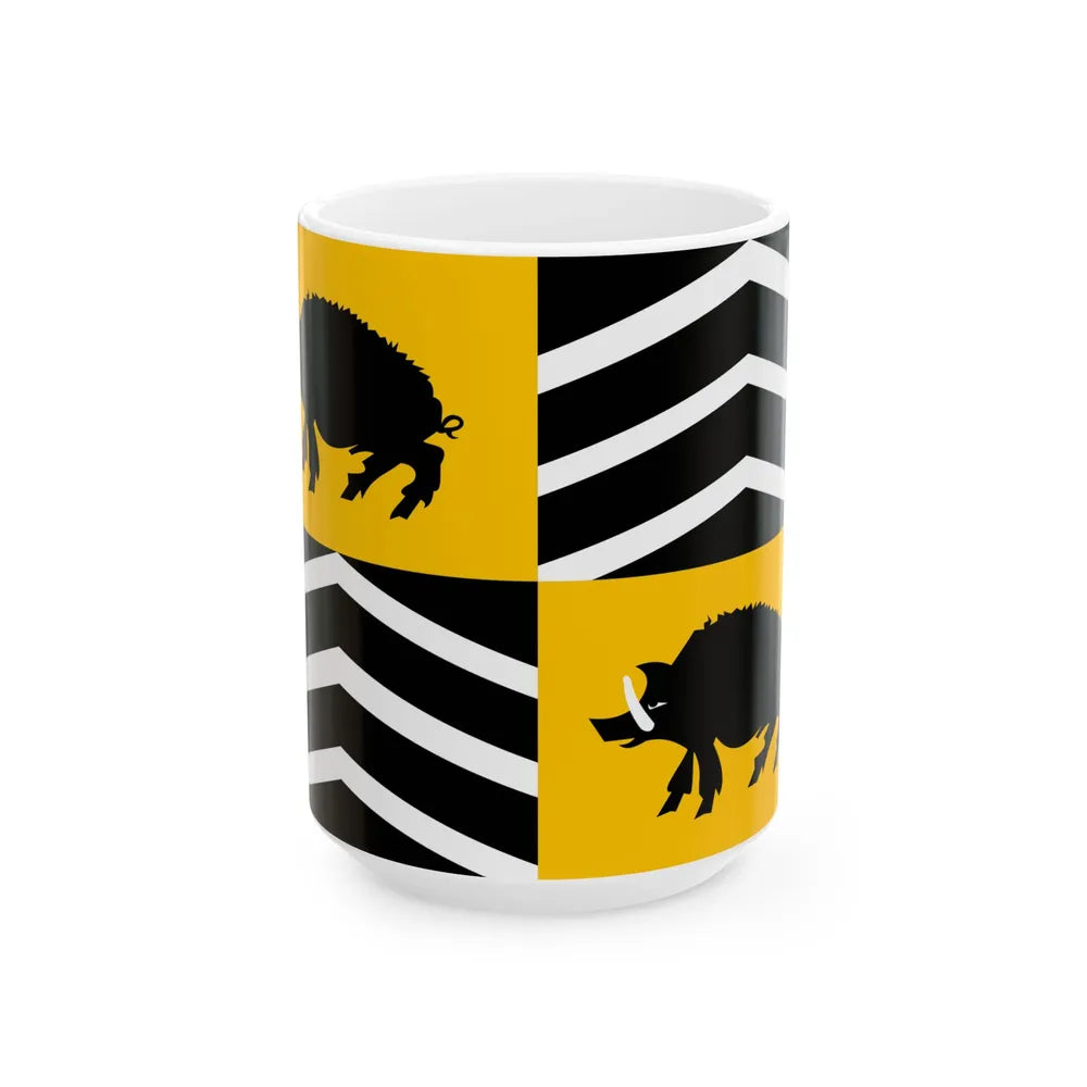 Vorselaar vlag (Belgium) White Coffee Mug 15oz - Go Mug Yourself