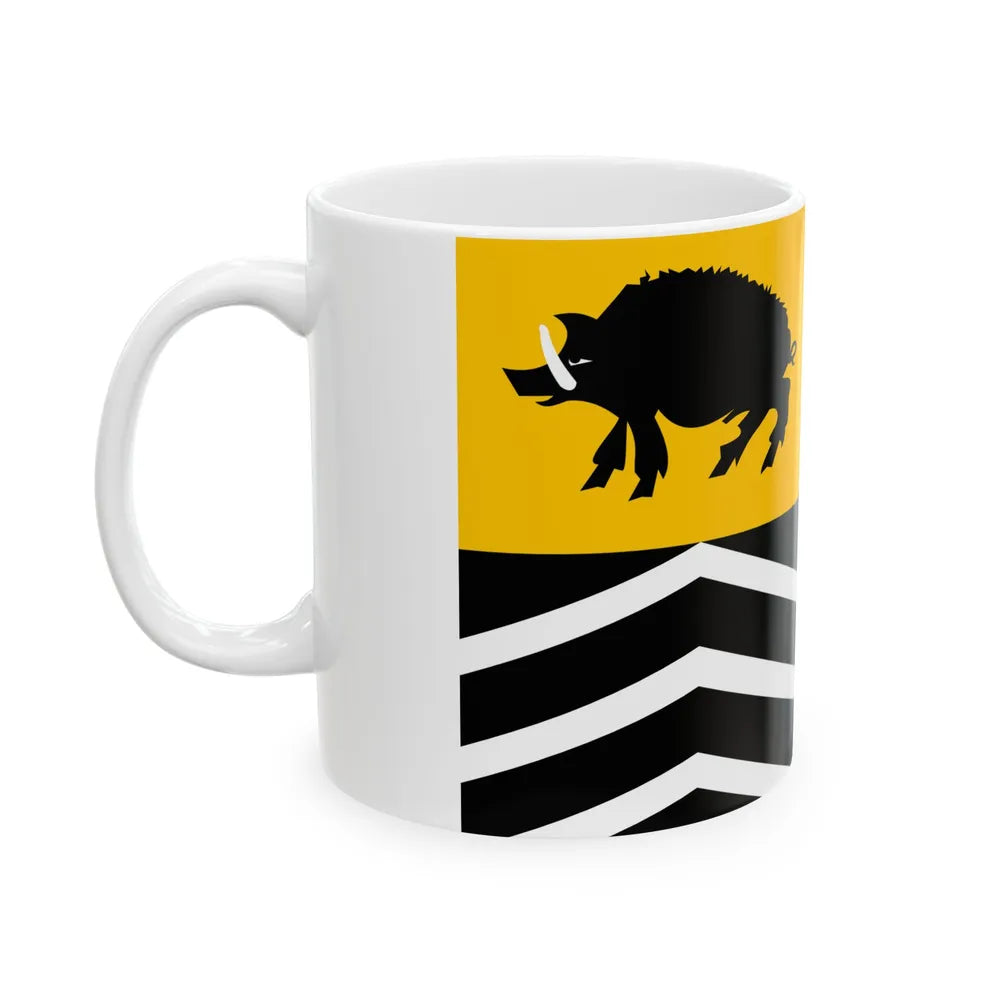 Vorselaar vlag (Belgium) White Coffee Mug - Go Mug Yourself