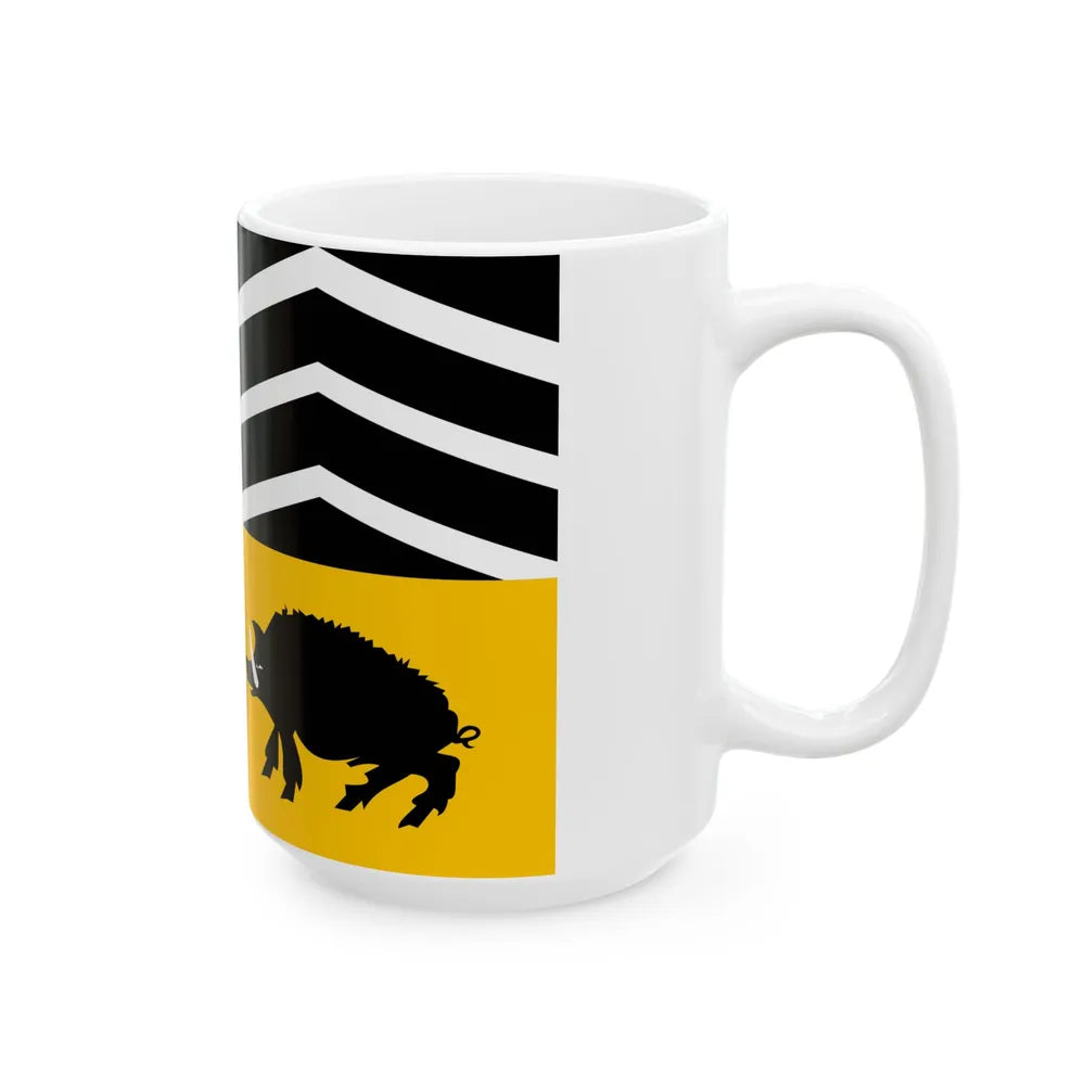 Vorselaar vlag (Belgium) White Coffee Mug - Go Mug Yourself