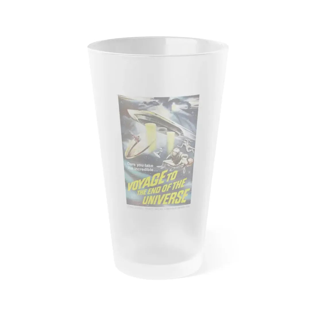 VOYAGE TO THE END OF THE UNIVERSE (ICARUS XB 1 IKARIA XB 1) 1963 Movie Poster - Frosted Pint Glass 16oz 16oz Frosted - Go Mug Yourself