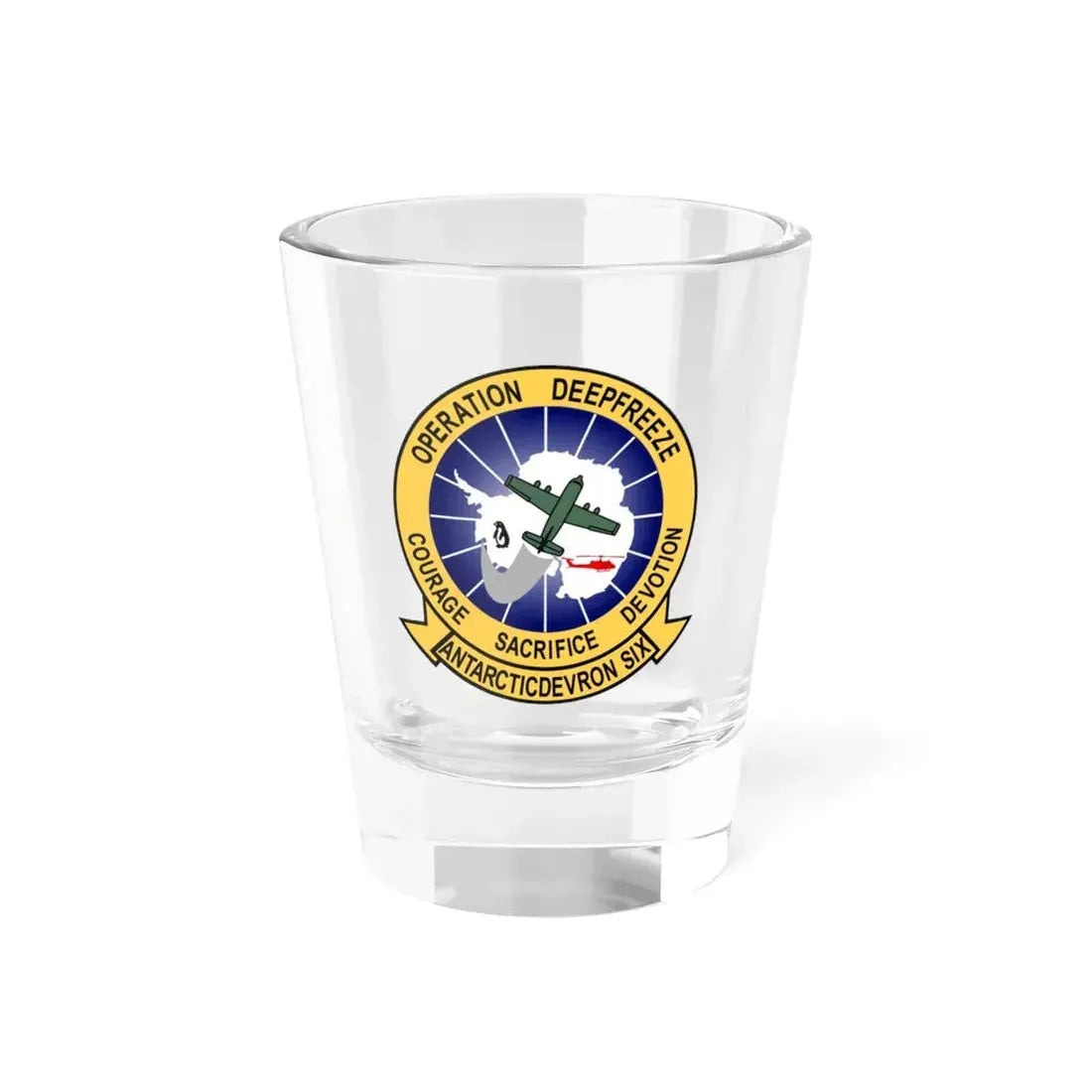 VXE 6 Puckered Penguins (U.S. Navy) Shot Glass 1.5oz 1.5oz - Go Mug Yourself