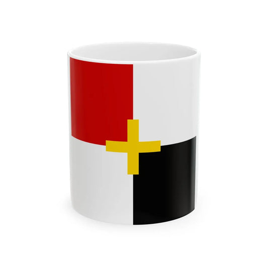 Vyshhorod flag (Ukraine) White Coffee Mug 11oz - Go Mug Yourself