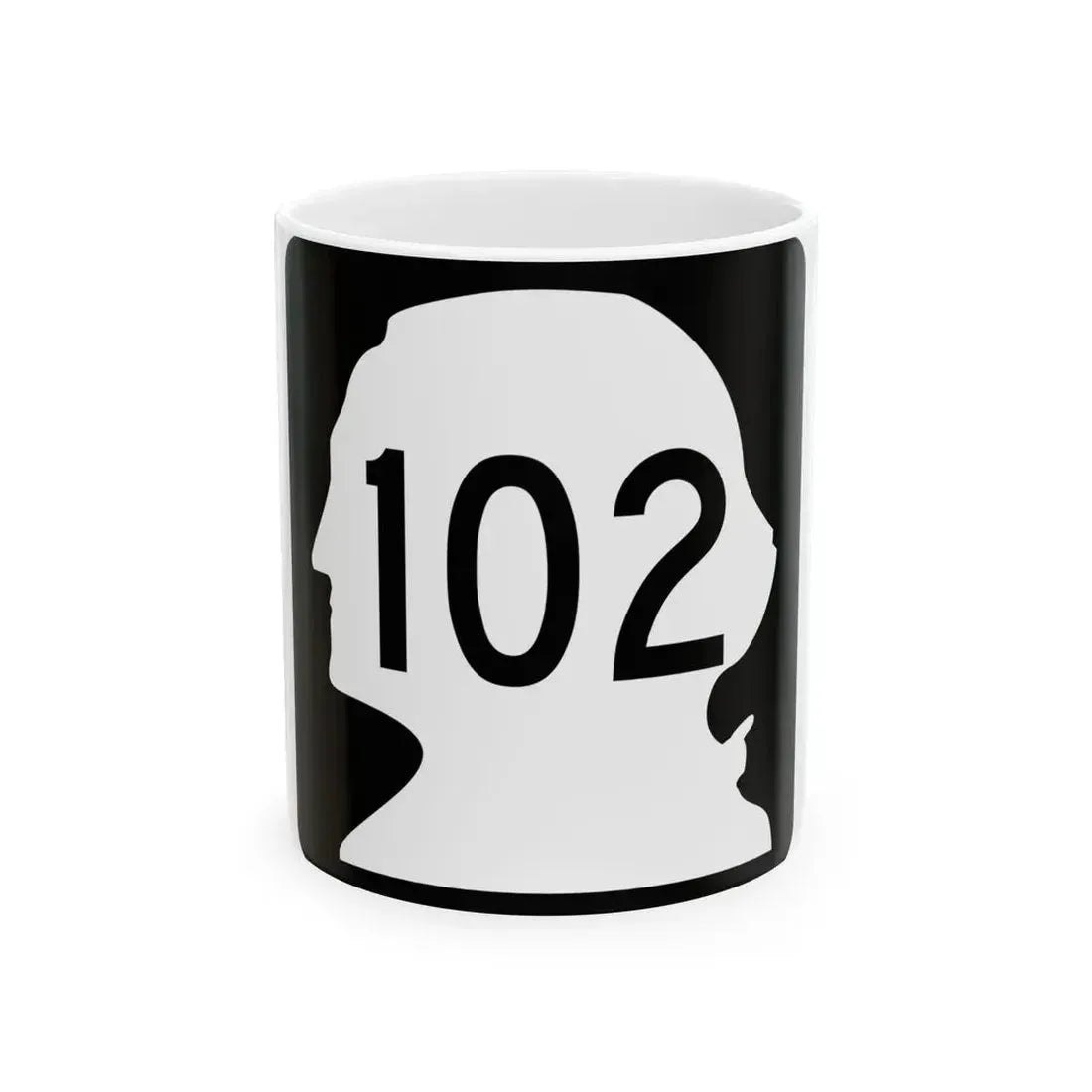 WA-102 (Washington) (Road Sign) White Coffee Mug 11oz - Go Mug Yourself