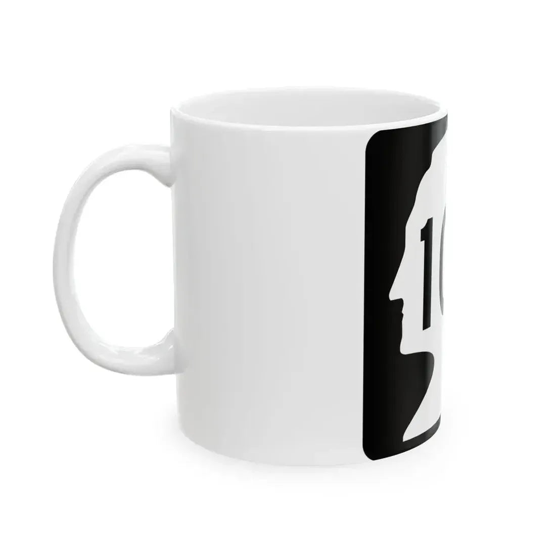 WA-104 (Washington) (Road Sign) White Coffee Mug - Go Mug Yourself