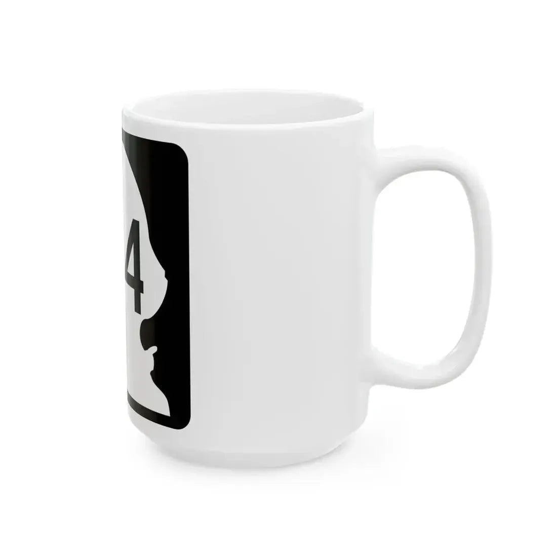 WA-104 (Washington) (Road Sign) White Coffee Mug - Go Mug Yourself