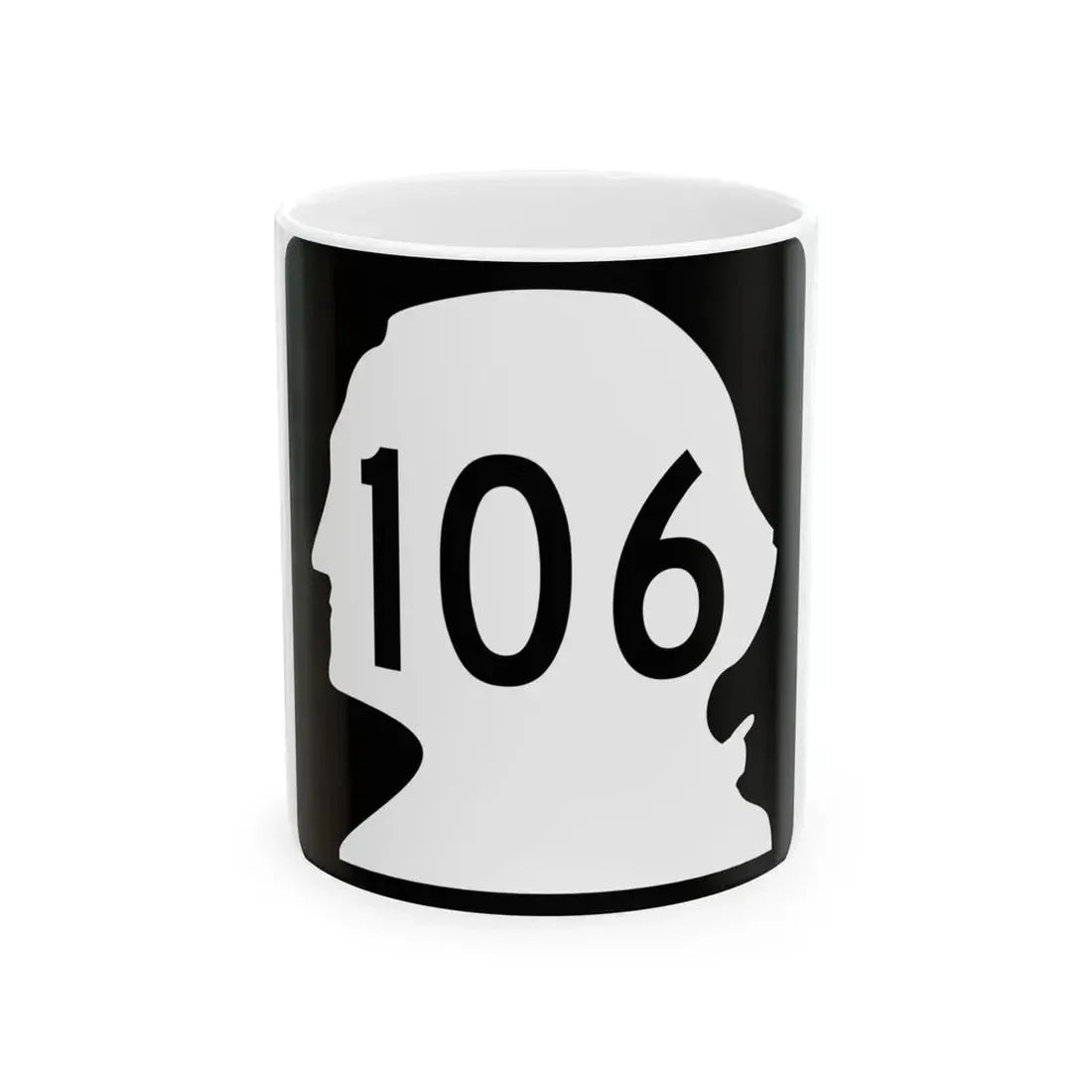 WA-106 (Washington) (Road Sign) White Coffee Mug 11oz - Go Mug Yourself