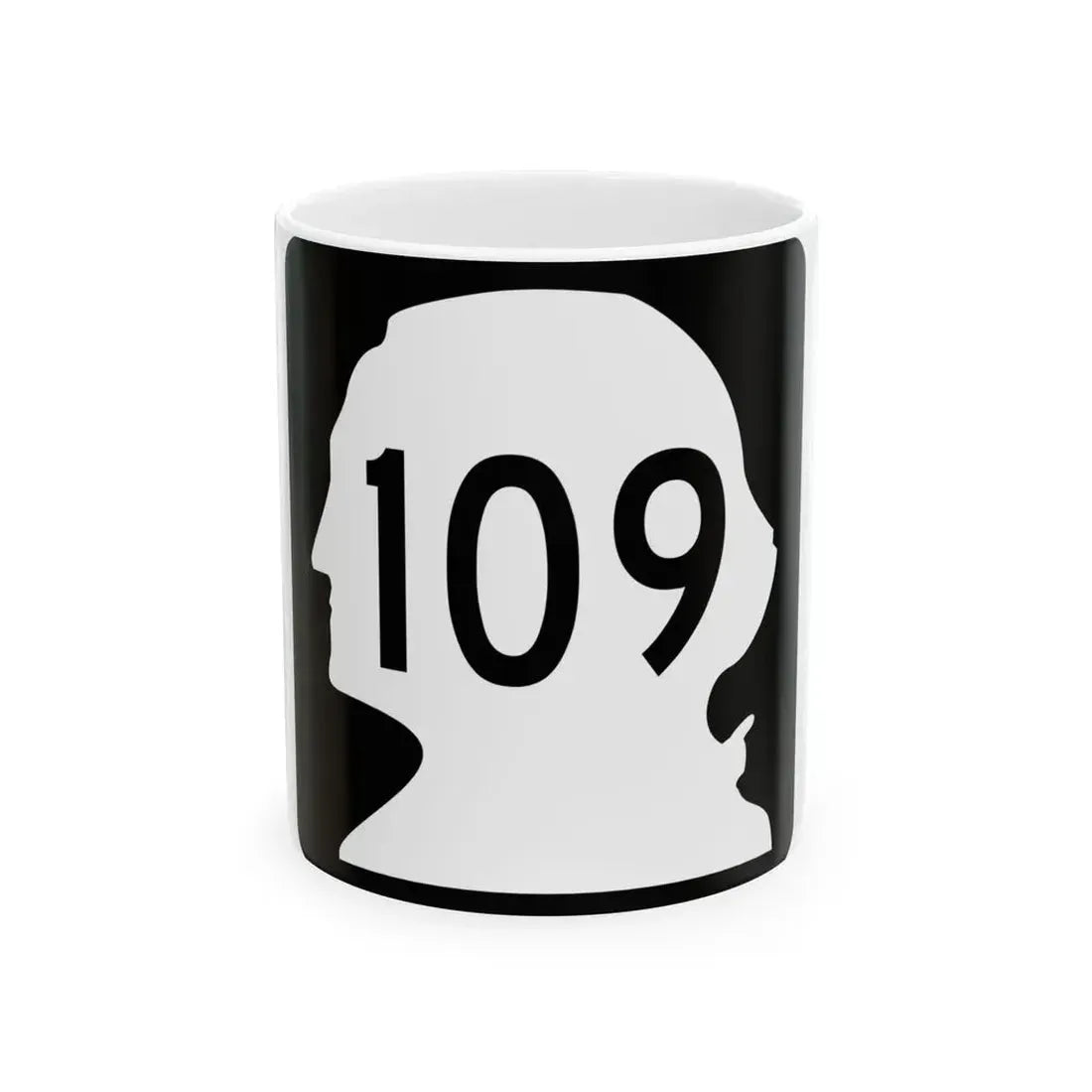 WA-109 (Washington) (Road Sign) White Coffee Mug 11oz - Go Mug Yourself