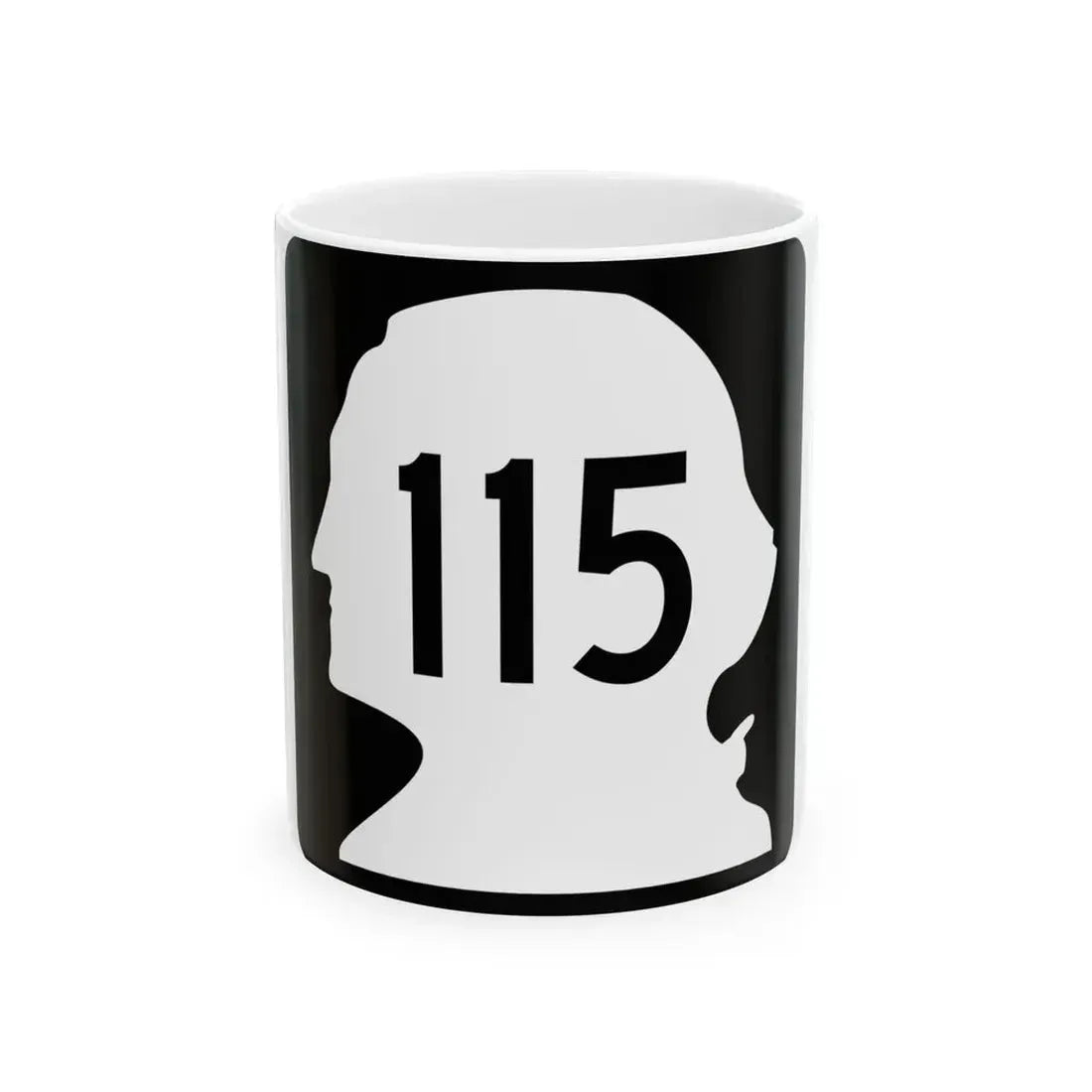 WA-115 (Washington) (Road Sign) White Coffee Mug 11oz - Go Mug Yourself