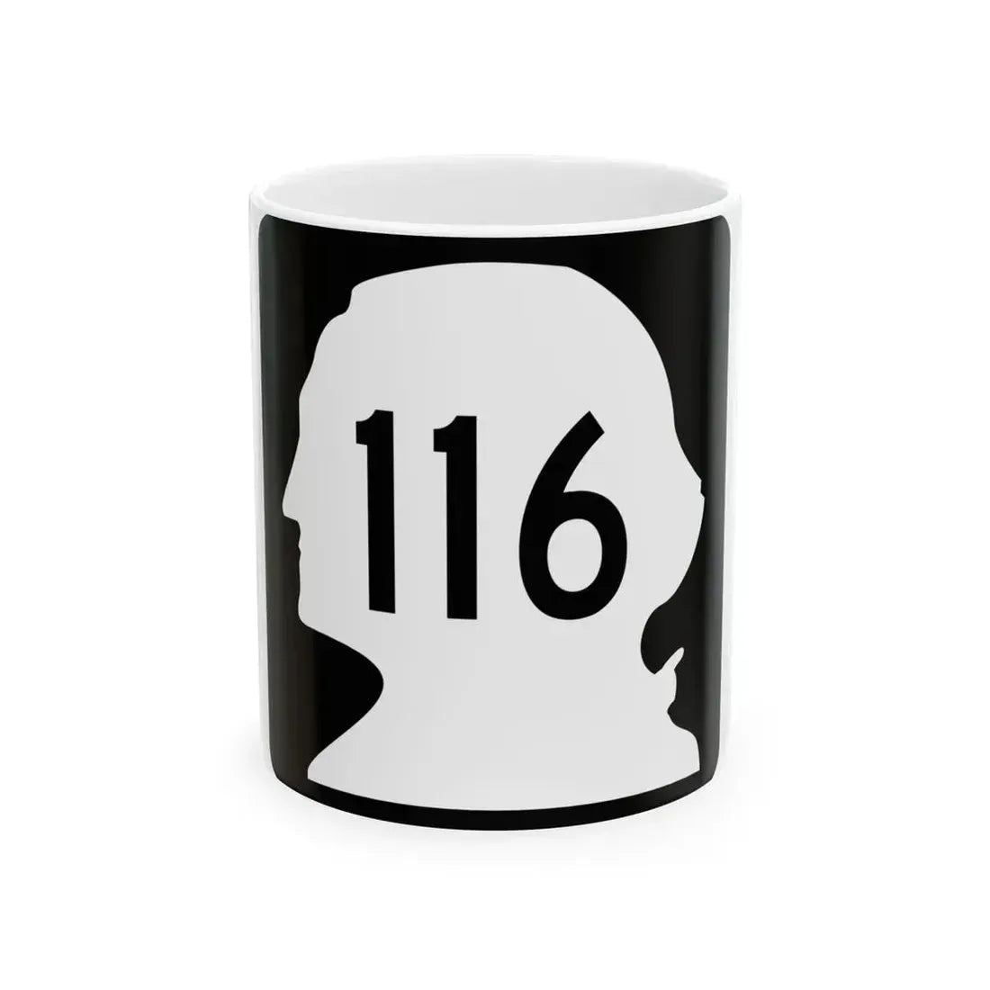WA-116 (Washington) (Road Sign) White Coffee Mug 11oz - Go Mug Yourself