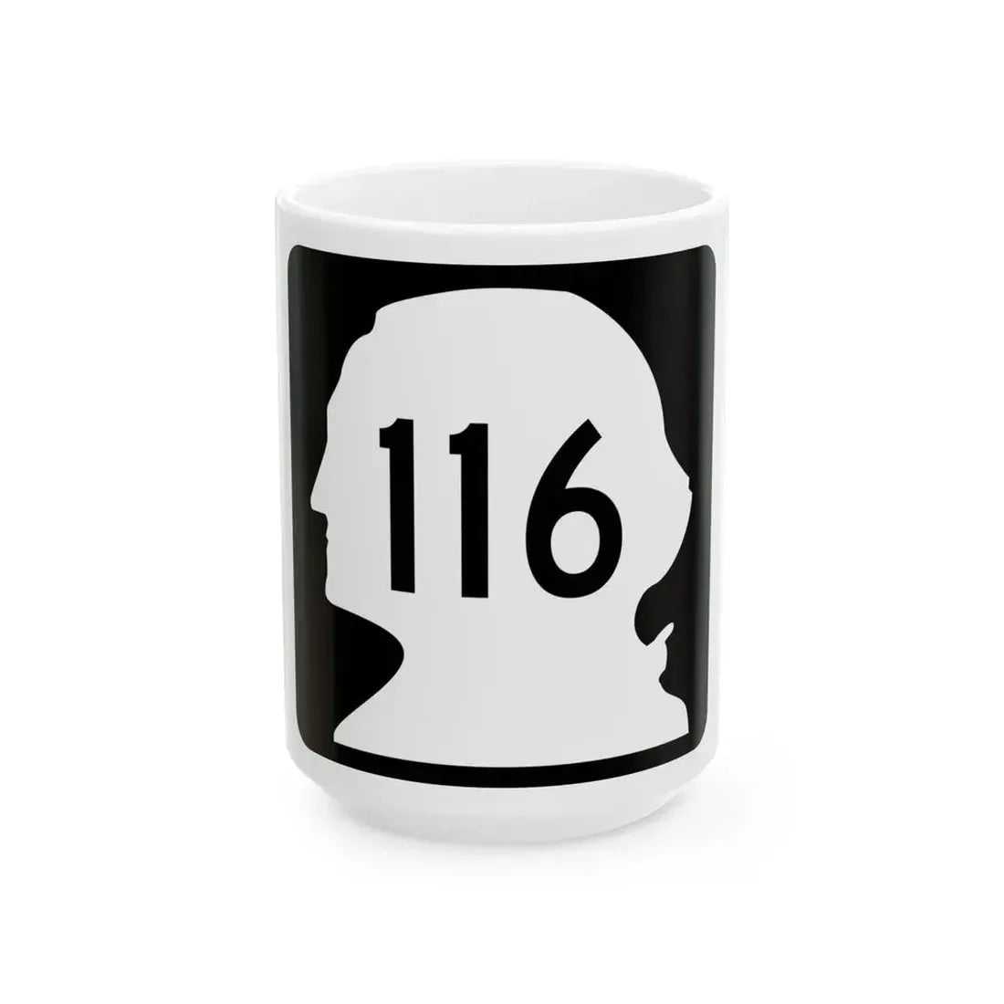 WA-116 (Washington) (Road Sign) White Coffee Mug 15oz - Go Mug Yourself