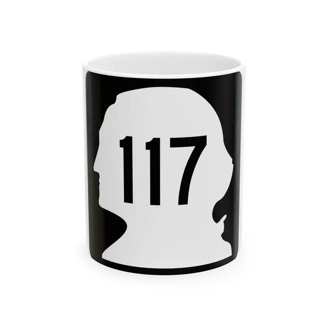 WA-117 (Washington) (Road Sign) White Coffee Mug 11oz - Go Mug Yourself