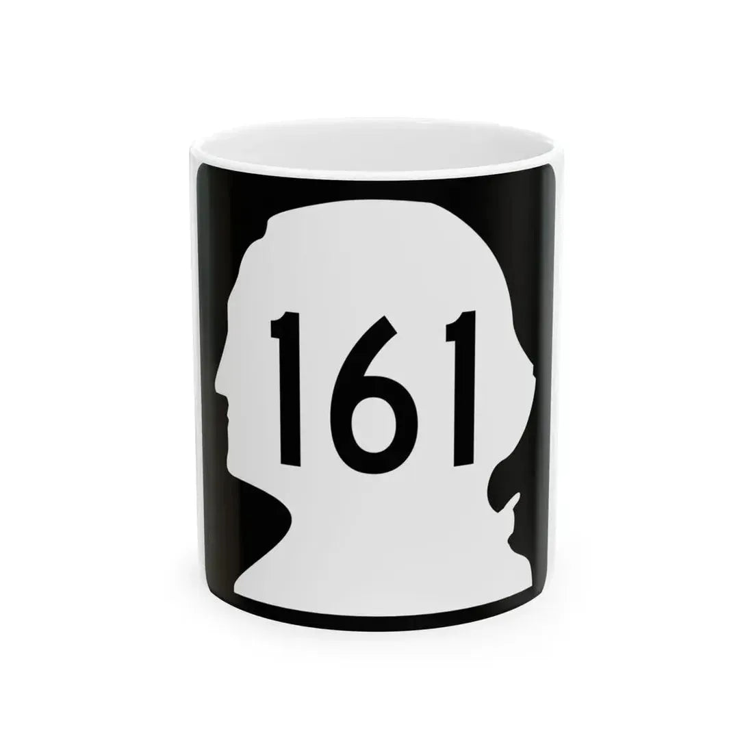 WA-161 (Washington) (Road Sign) White Coffee Mug 11oz - Go Mug Yourself