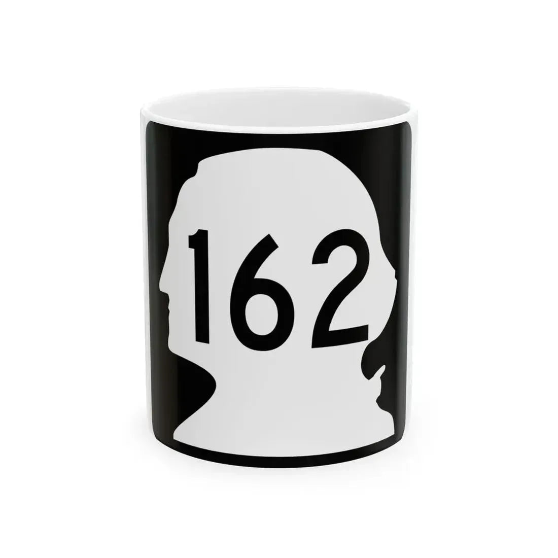 WA-162 (Washington) (Road Sign) White Coffee Mug 11oz - Go Mug Yourself