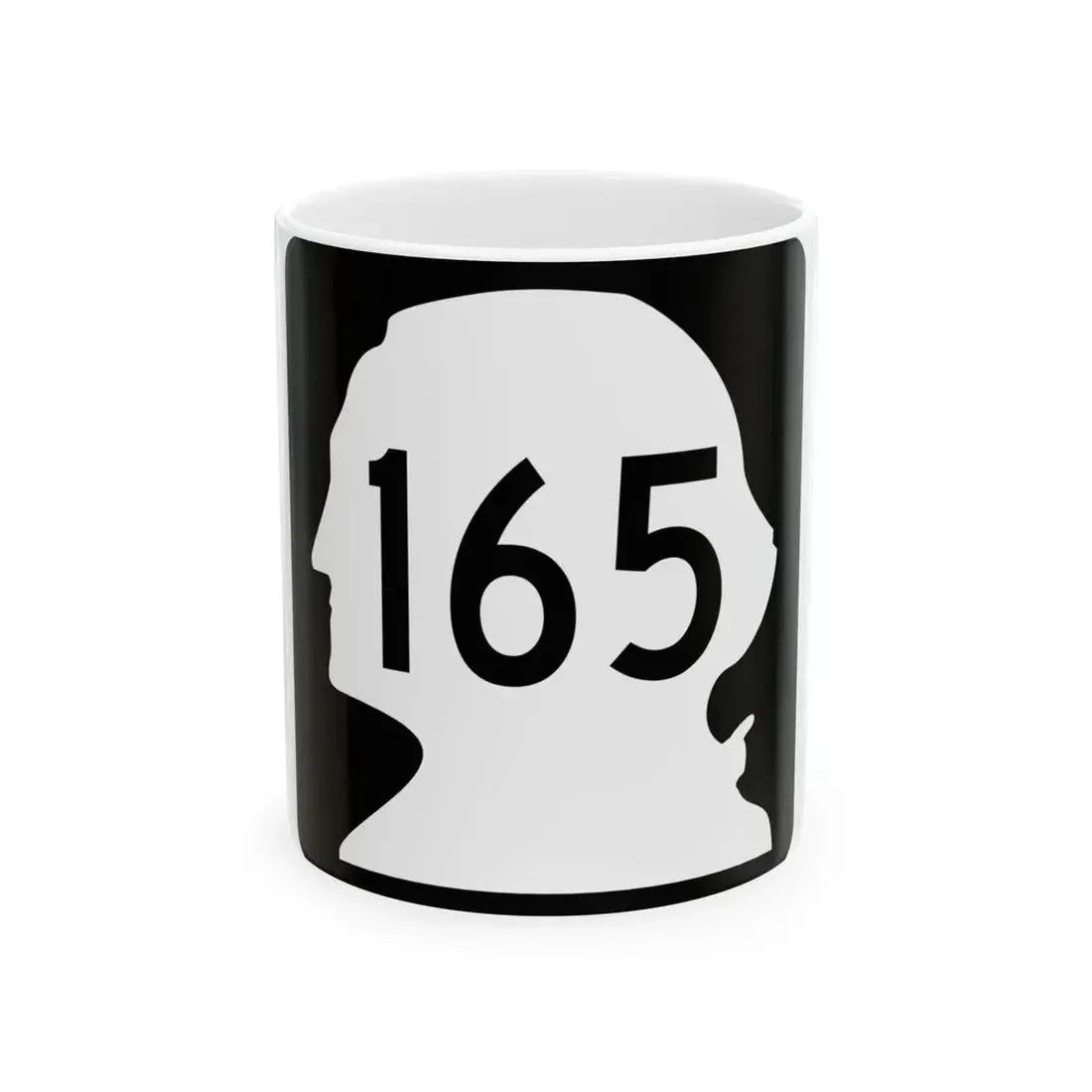 WA-165 (Washington) (Road Sign) White Coffee Mug 11oz - Go Mug Yourself