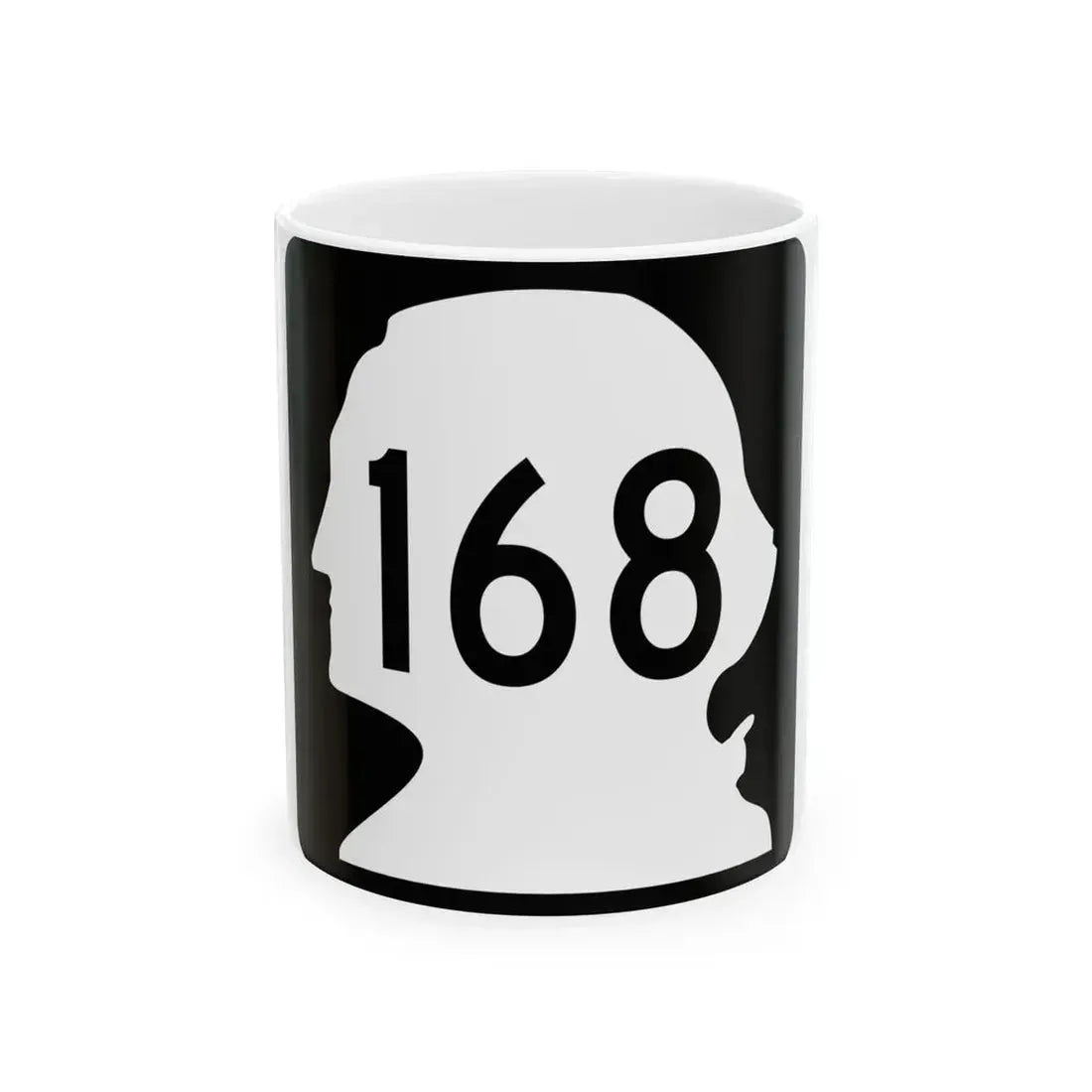 WA-168 (Washington) (Road Sign) White Coffee Mug 11oz - Go Mug Yourself