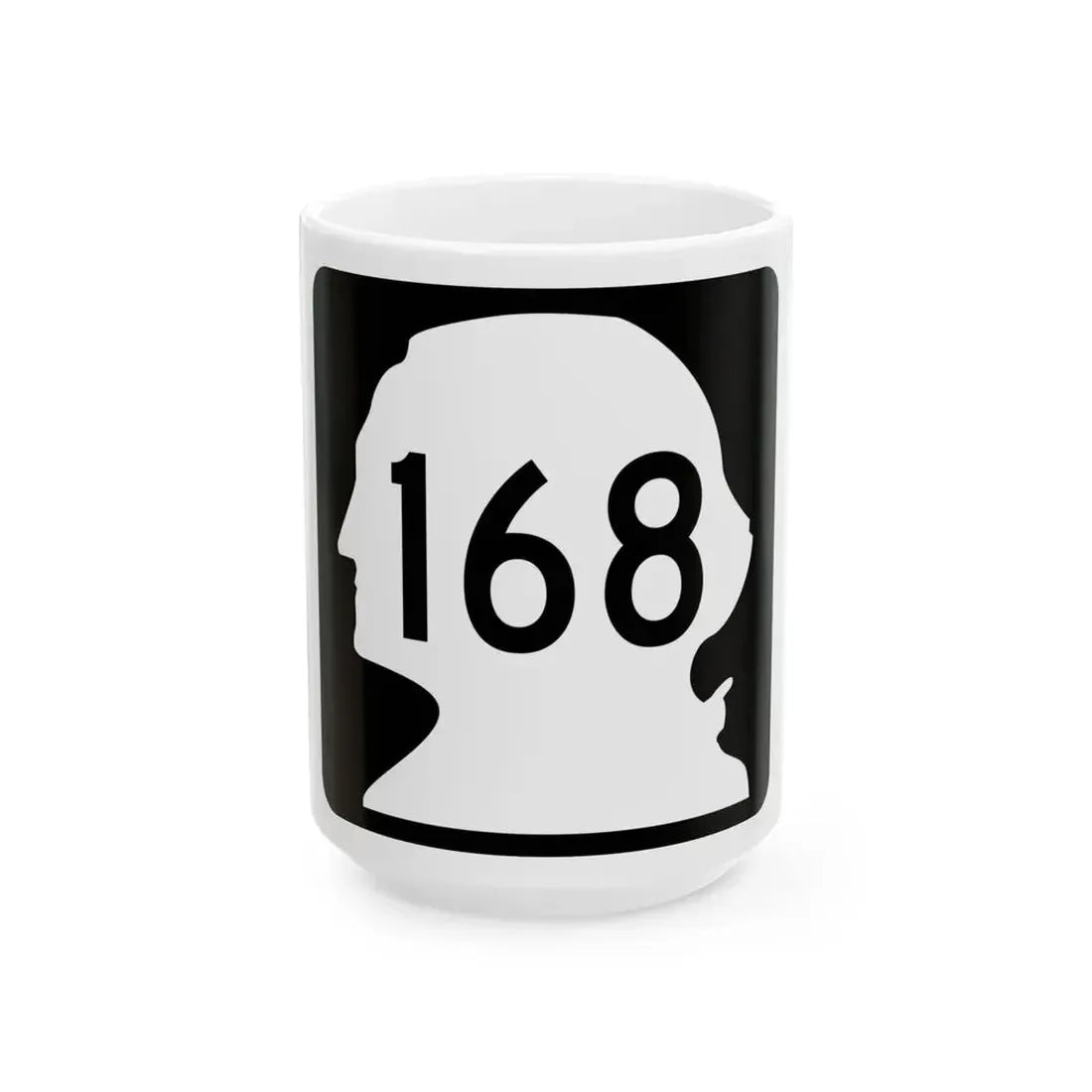 WA-168 (Washington) (Road Sign) White Coffee Mug 15oz - Go Mug Yourself