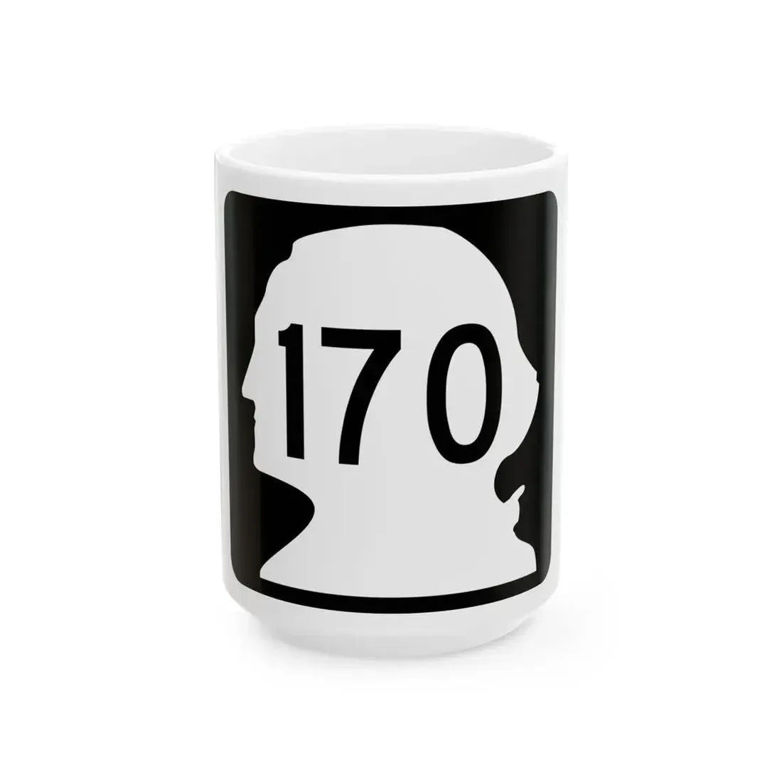 WA-170 (Washington) (Road Sign) White Coffee Mug 15oz - Go Mug Yourself