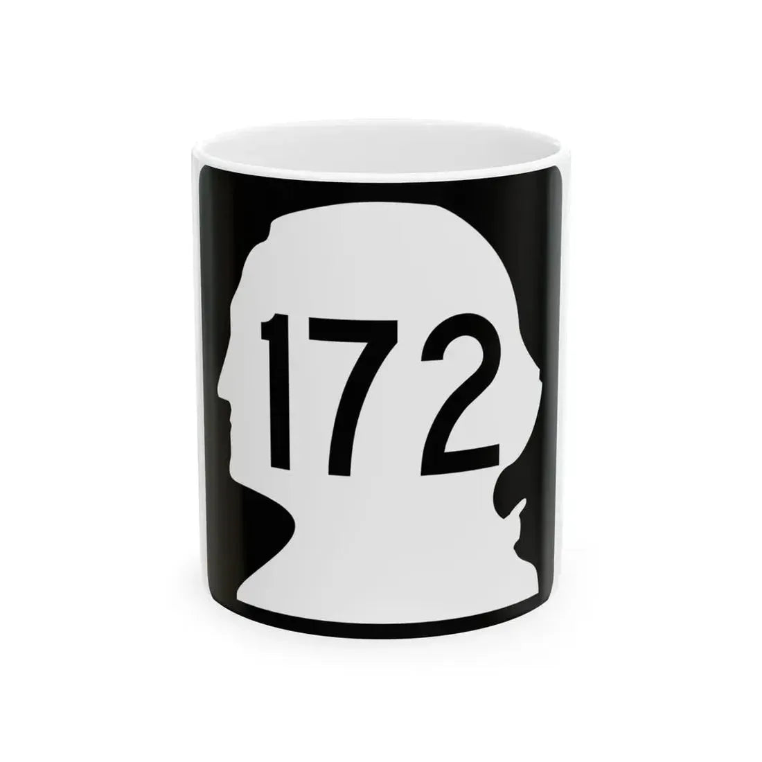 WA-172 (Washington) (Road Sign) White Coffee Mug 11oz - Go Mug Yourself