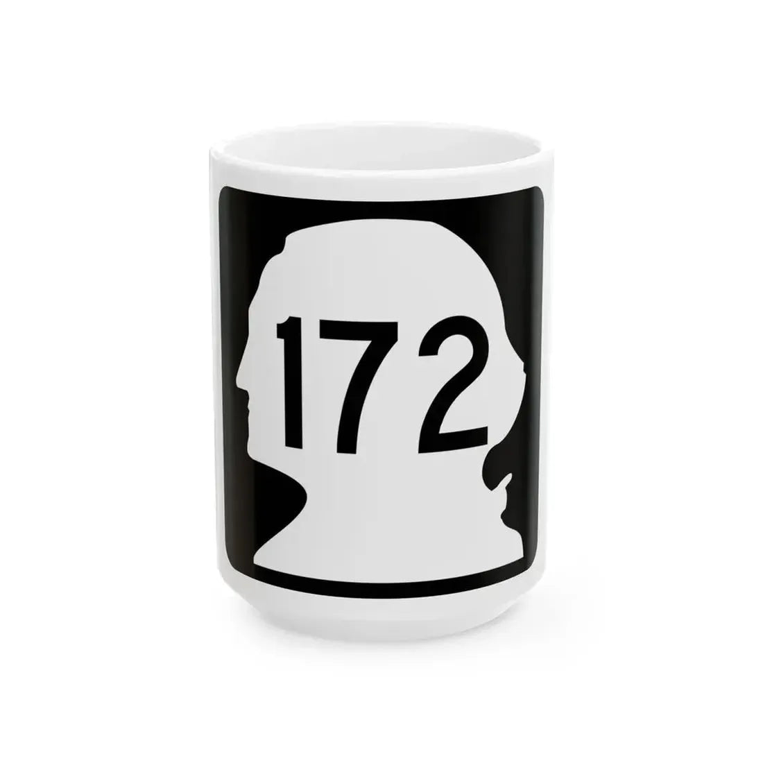 WA-172 (Washington) (Road Sign) White Coffee Mug 15oz - Go Mug Yourself
