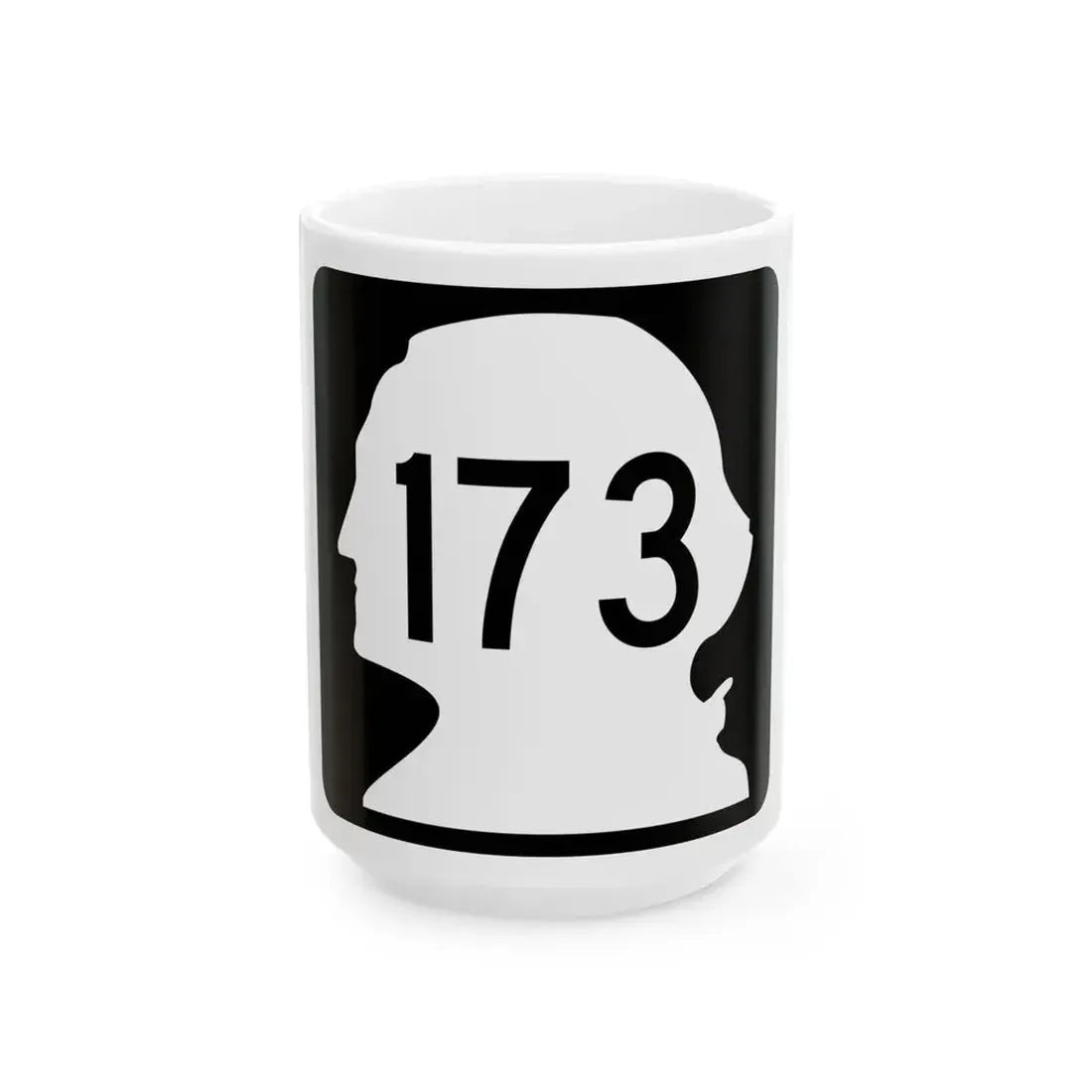 WA-173 (Washington) (Road Sign) White Coffee Mug 15oz - Go Mug Yourself