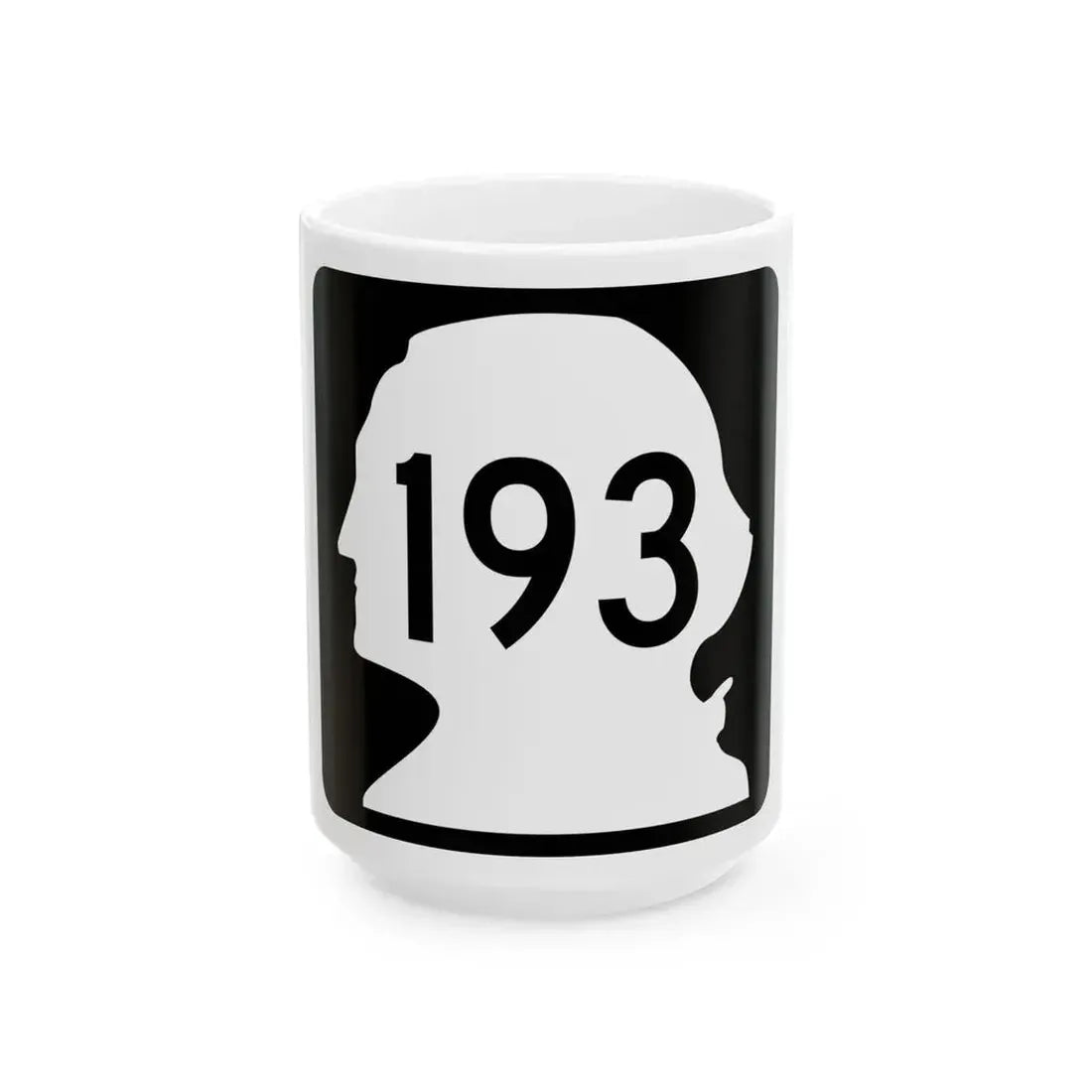 WA-193 (Washington) (Road Sign) White Coffee Mug 15oz - Go Mug Yourself
