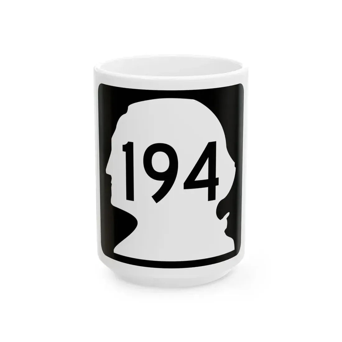 WA-194 (Washington) (Road Sign) White Coffee Mug 15oz - Go Mug Yourself