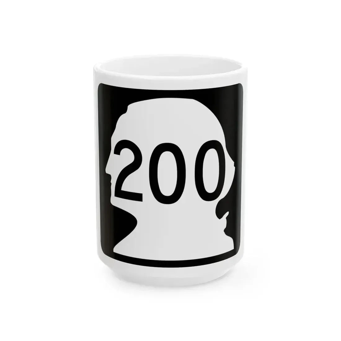 WA-200 (Washington) (Road Sign) White Coffee Mug 15oz - Go Mug Yourself