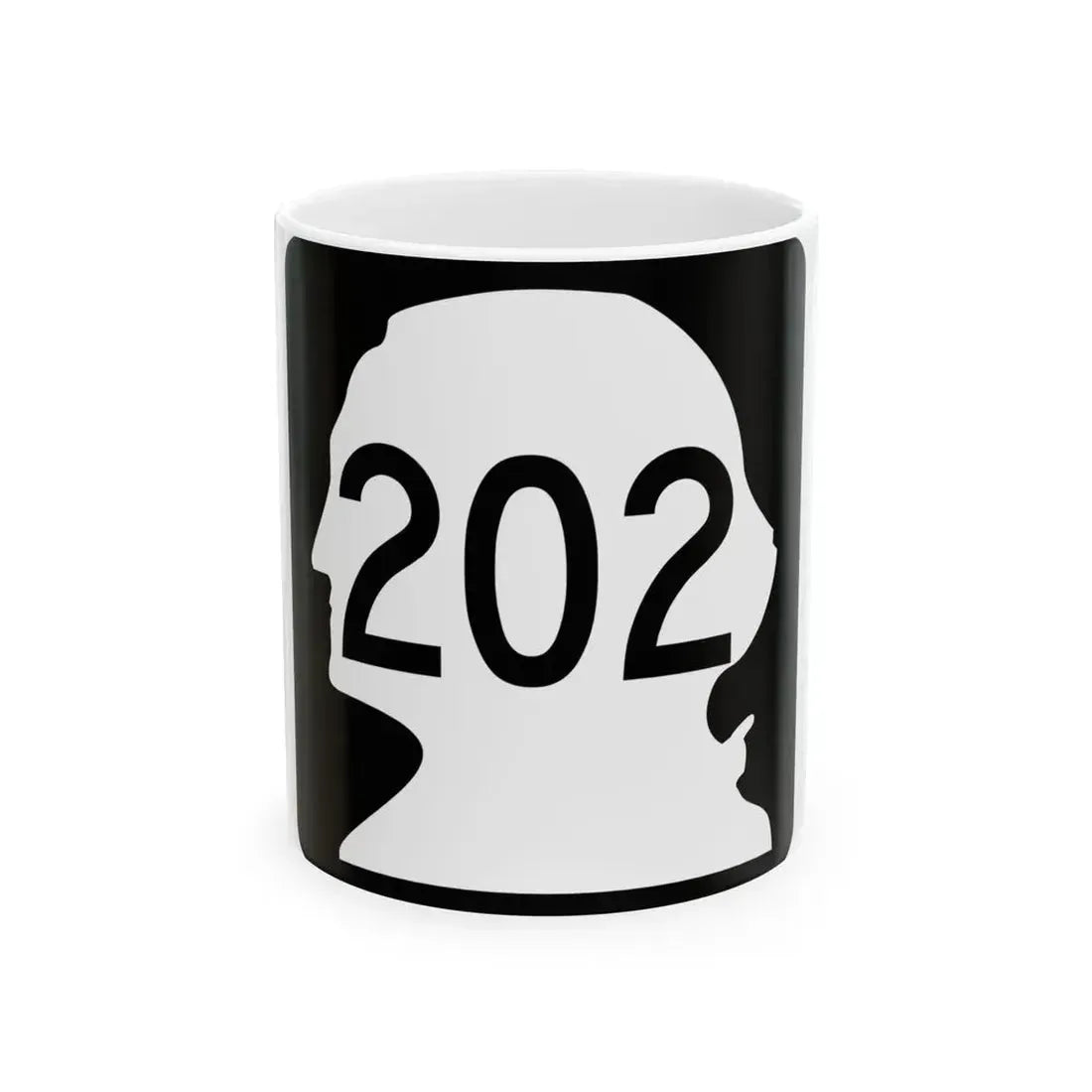 WA-202 (Washington) (Road Sign) White Coffee Mug 11oz - Go Mug Yourself