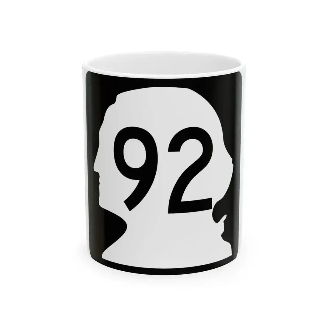 WA-92 (Washington) (Road Sign) White Coffee Mug 11oz - Go Mug Yourself