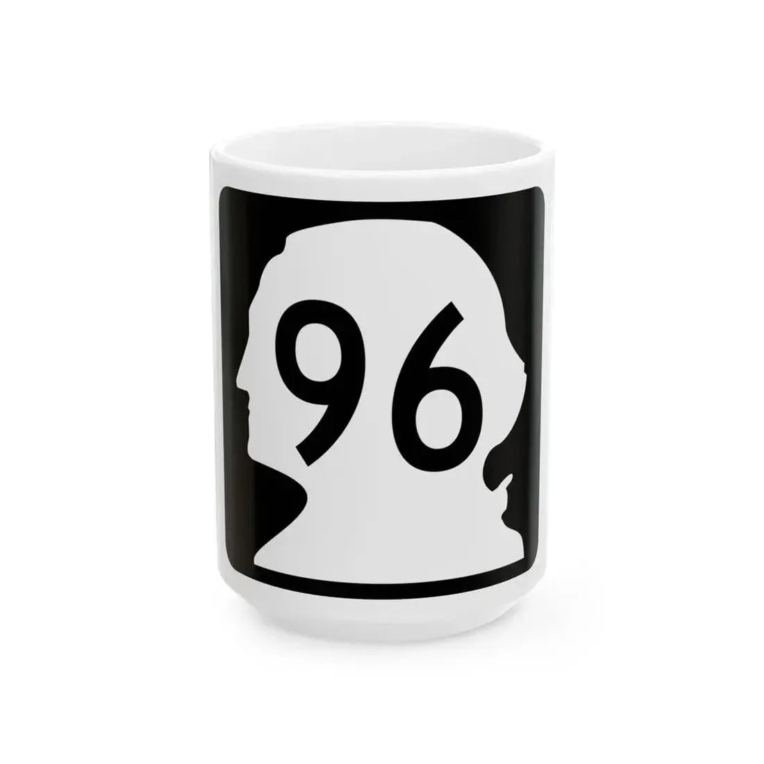 WA-96 (Washington) (Road Sign) White Coffee Mug 15oz - Go Mug Yourself