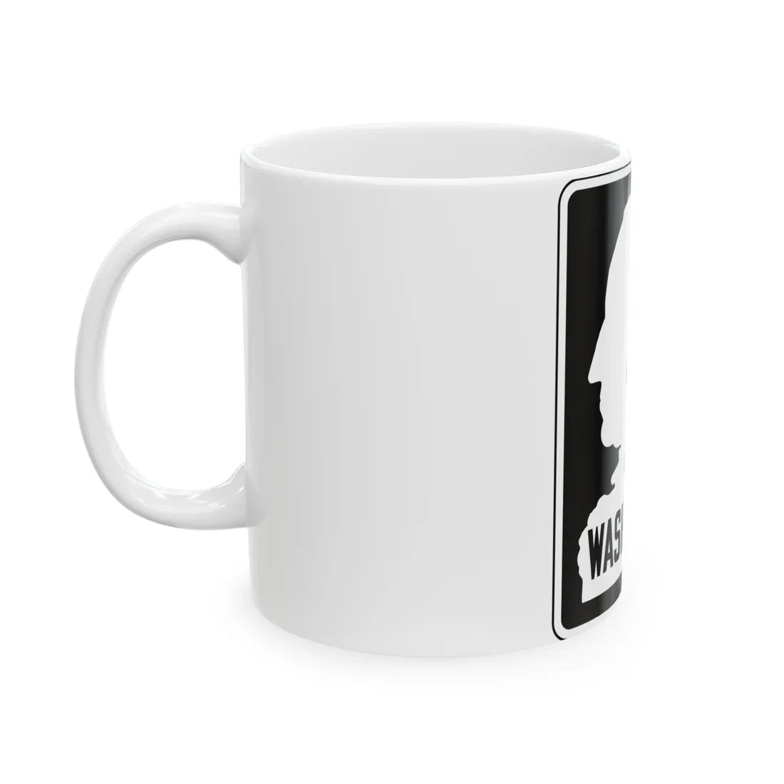 WA-SSH1-I (Washington) (Road Sign) White Coffee Mug - Go Mug Yourself